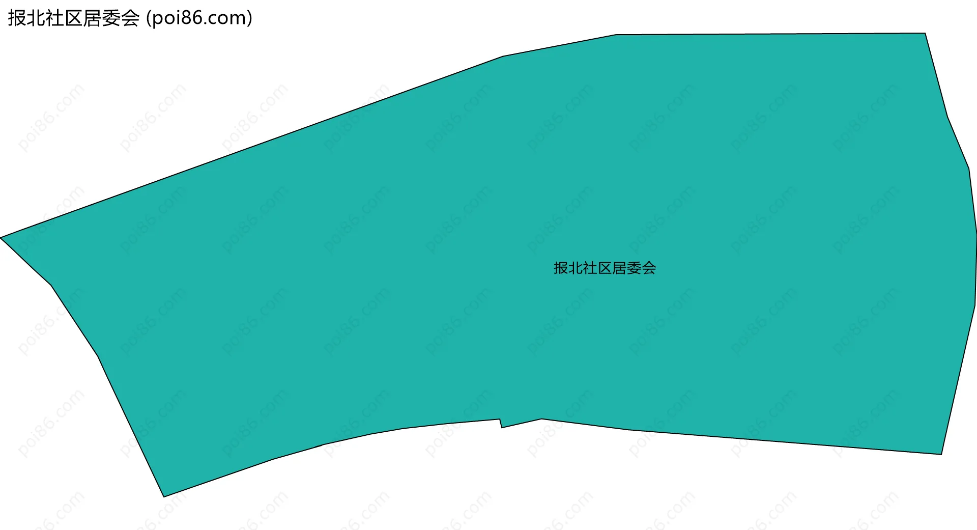 报北社区居委会边界地图