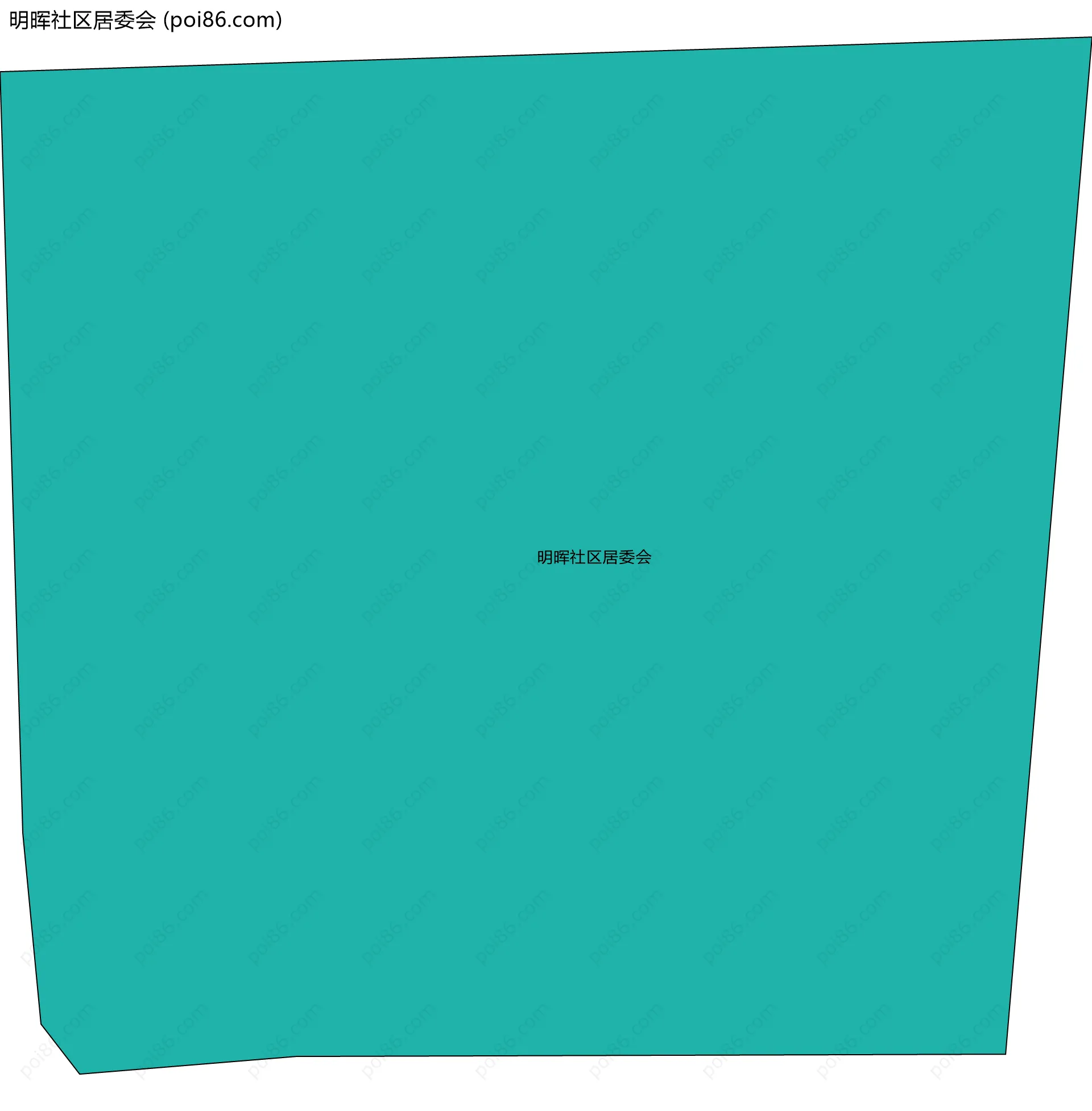 明晖社区居委会边界地图