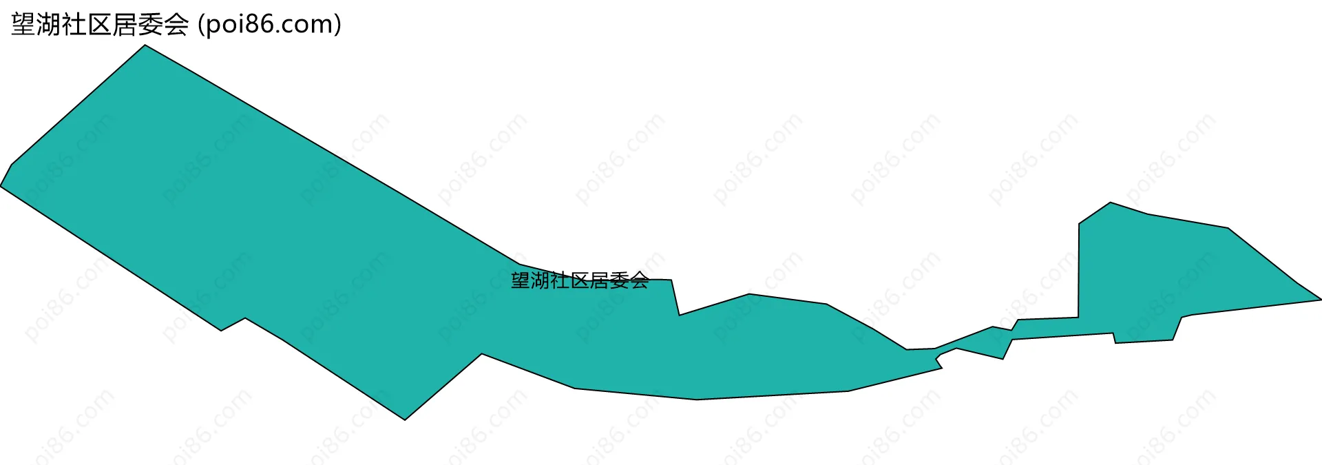 望湖社区居委会边界地图