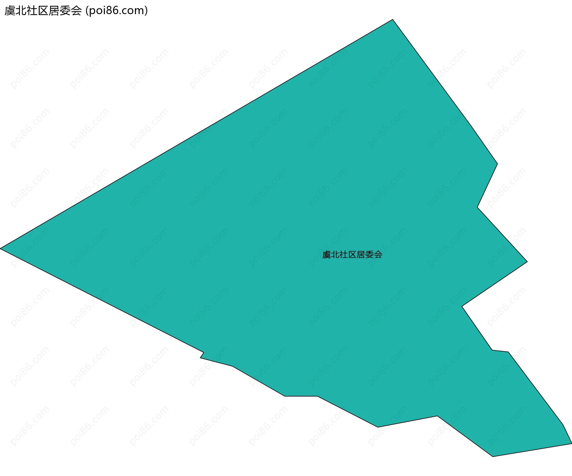 虞北社区居委会边界地图