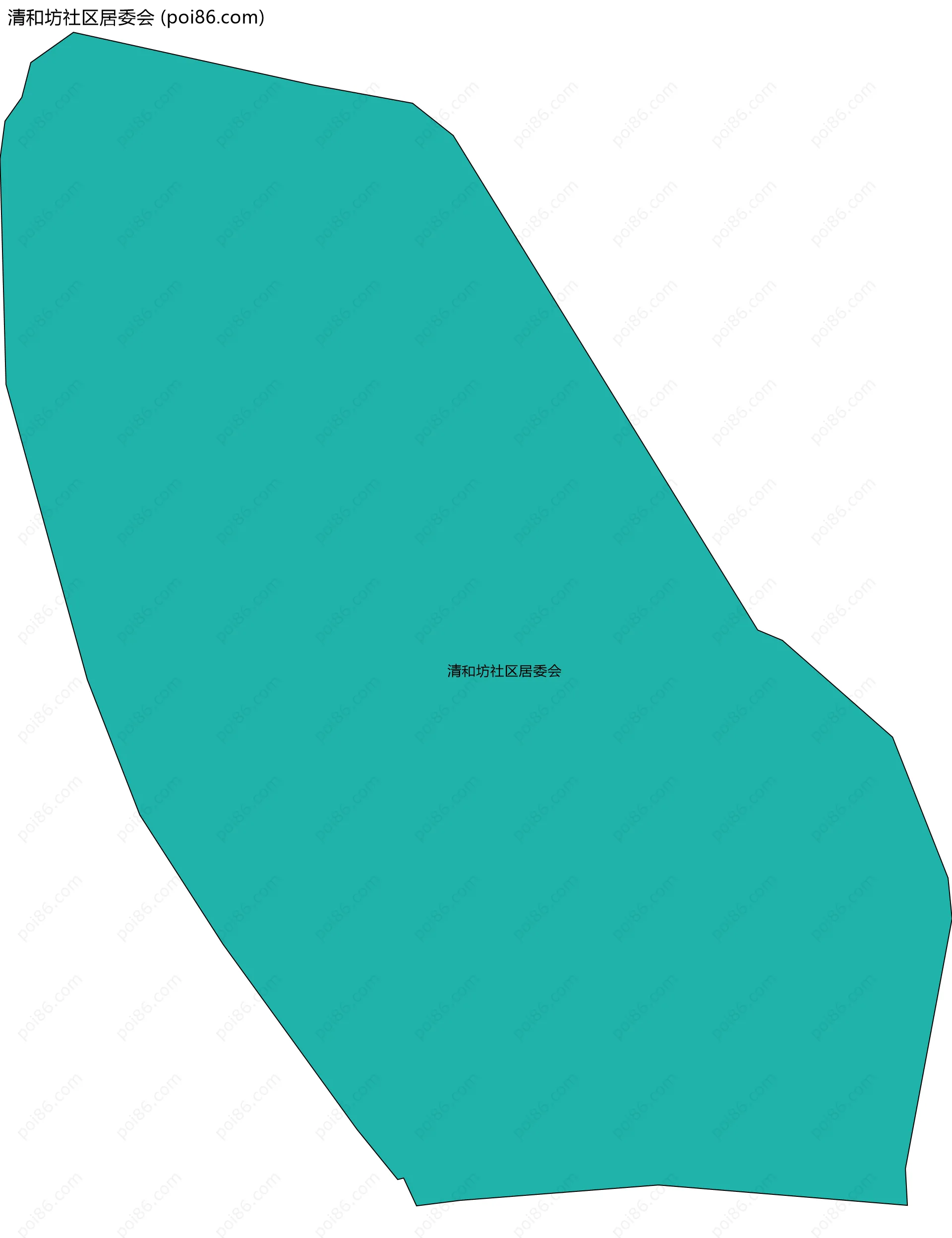 清和坊社区居委会边界地图