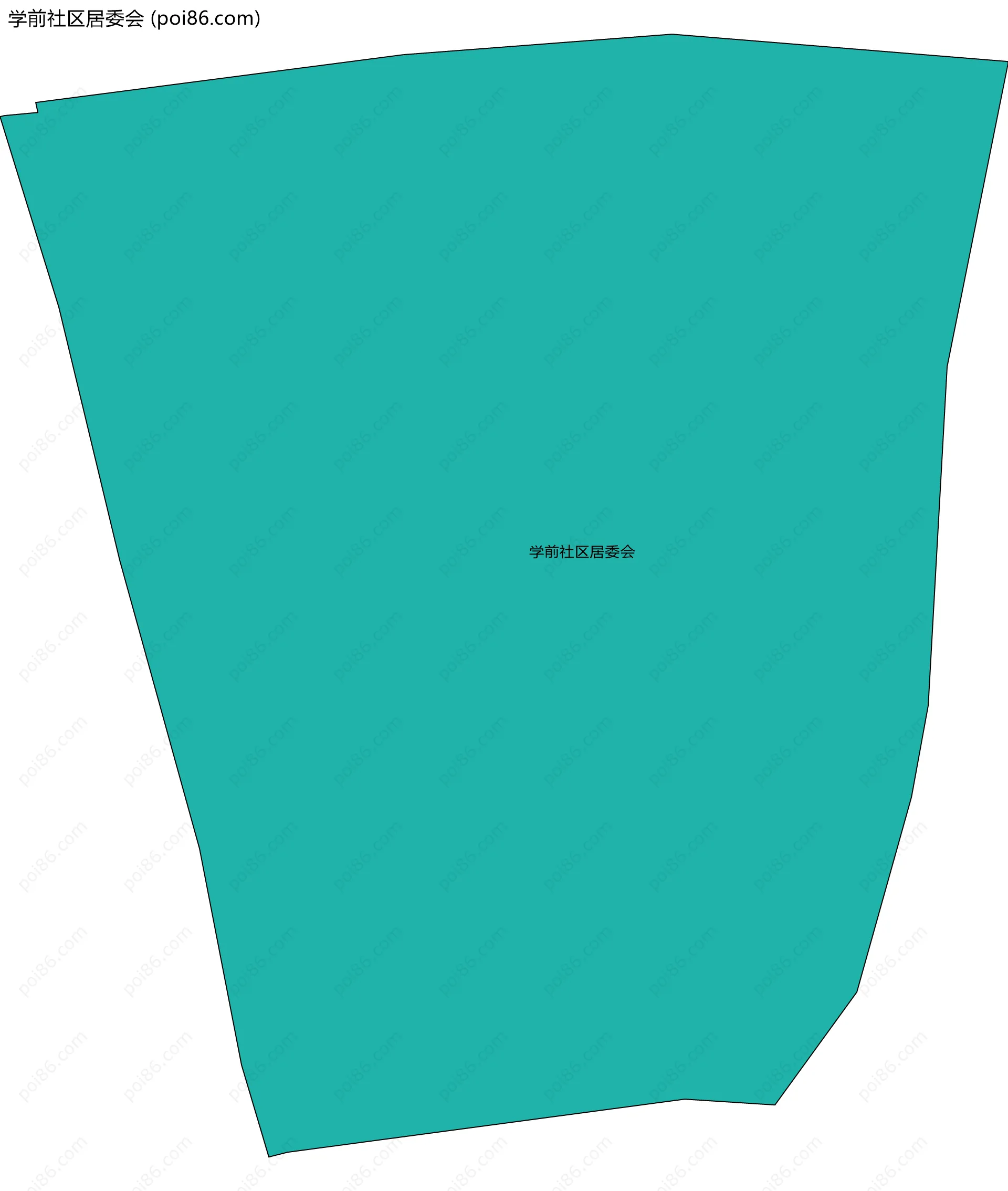 学前社区居委会边界地图