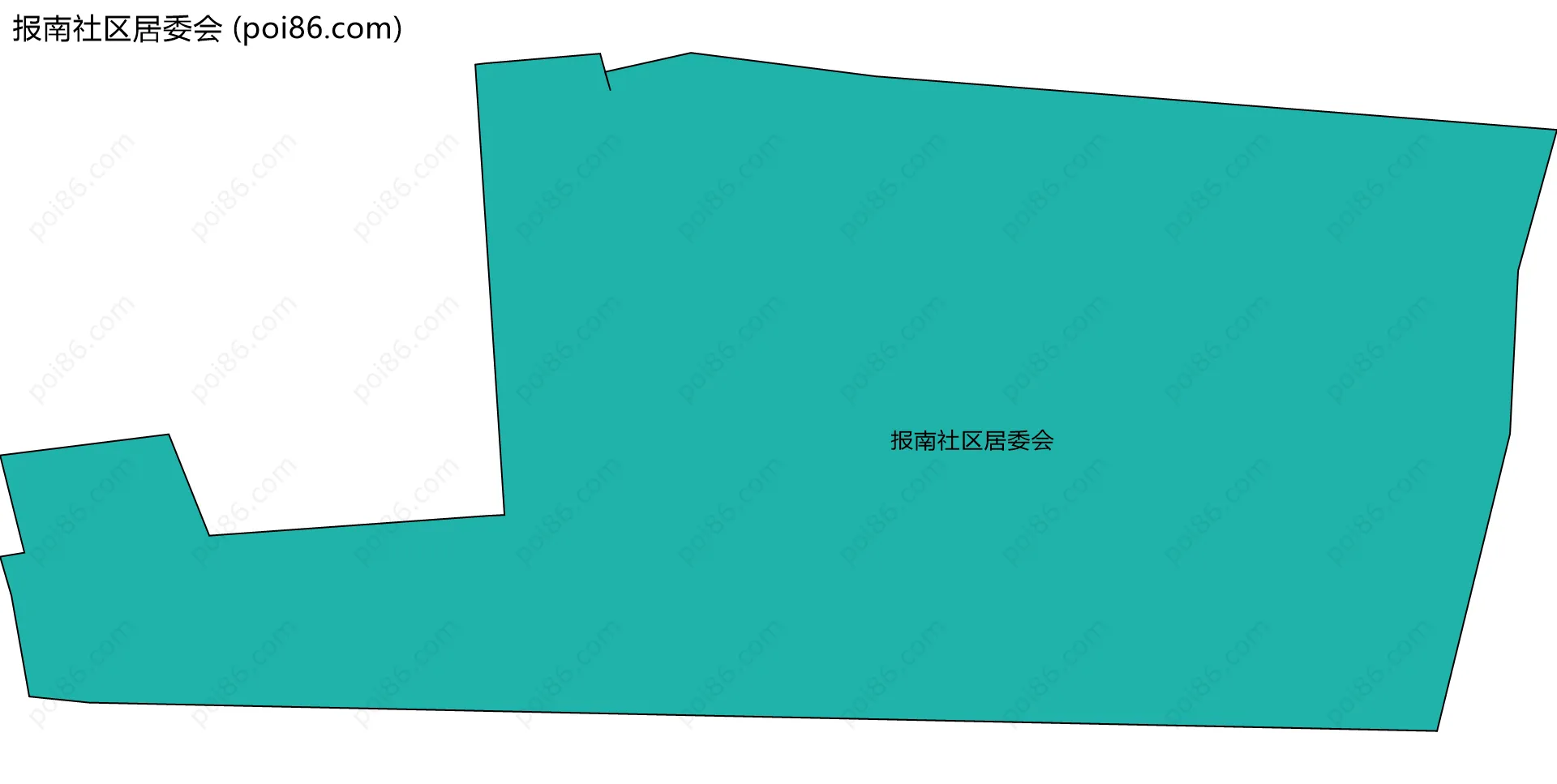 报南社区居委会边界地图