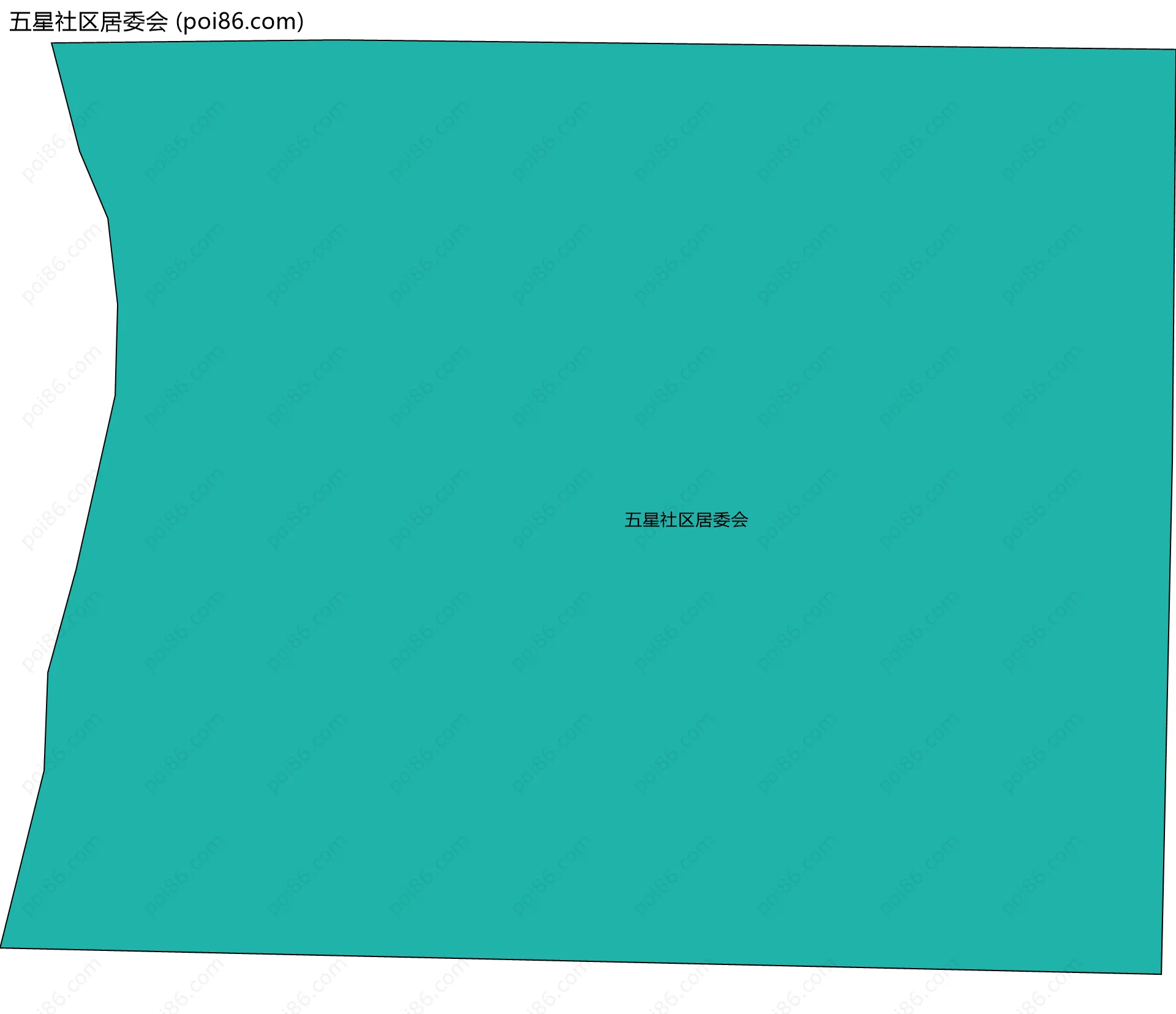 五星社区居委会边界地图