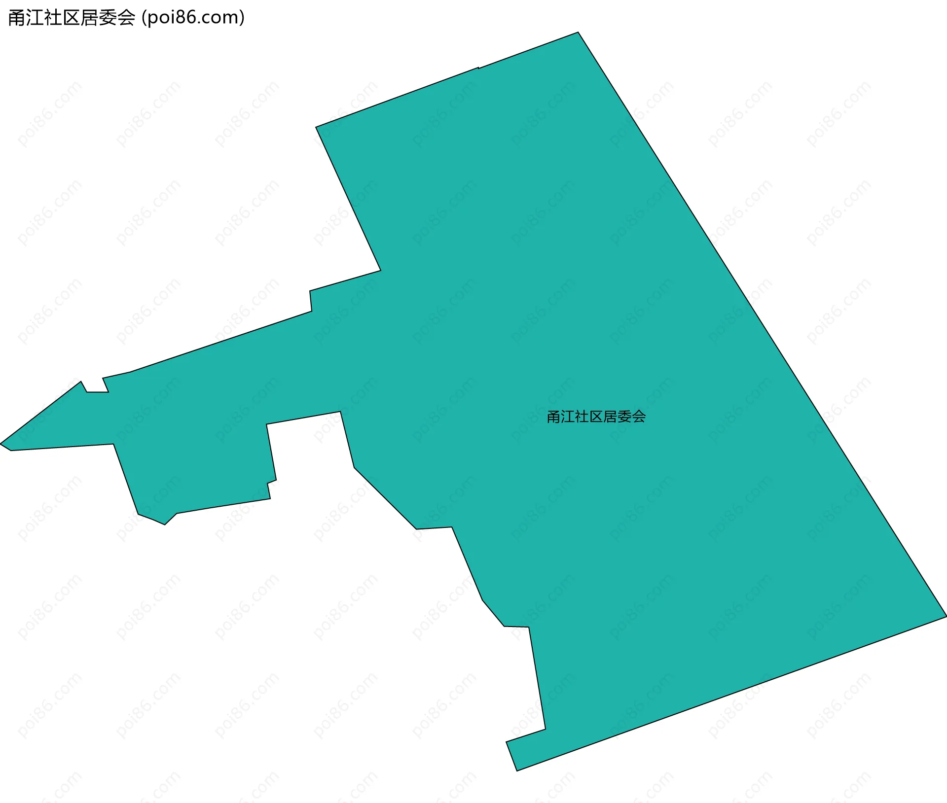 甬江社区居委会边界地图