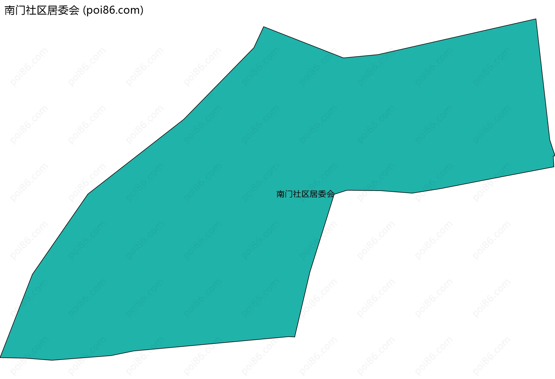 南门社区居委会边界地图