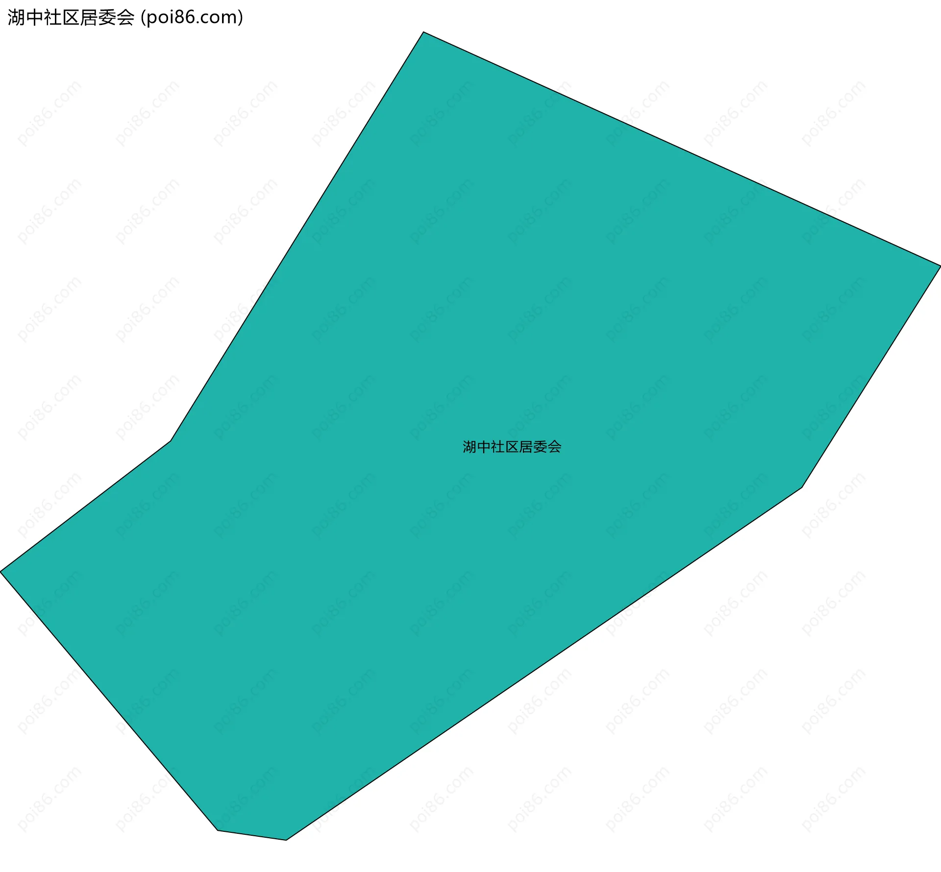 湖中社区居委会边界地图