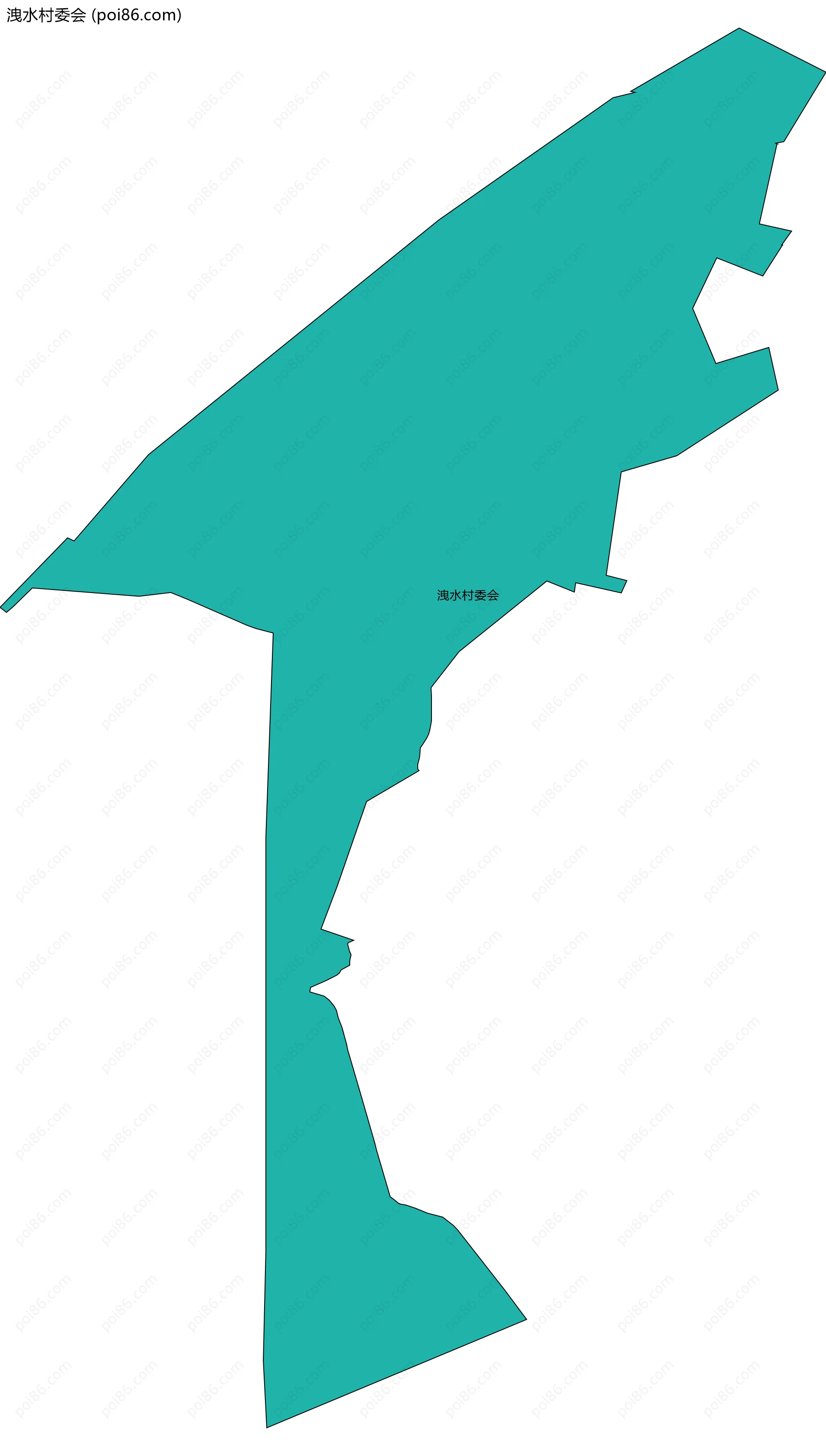 洩水村委会边界地图