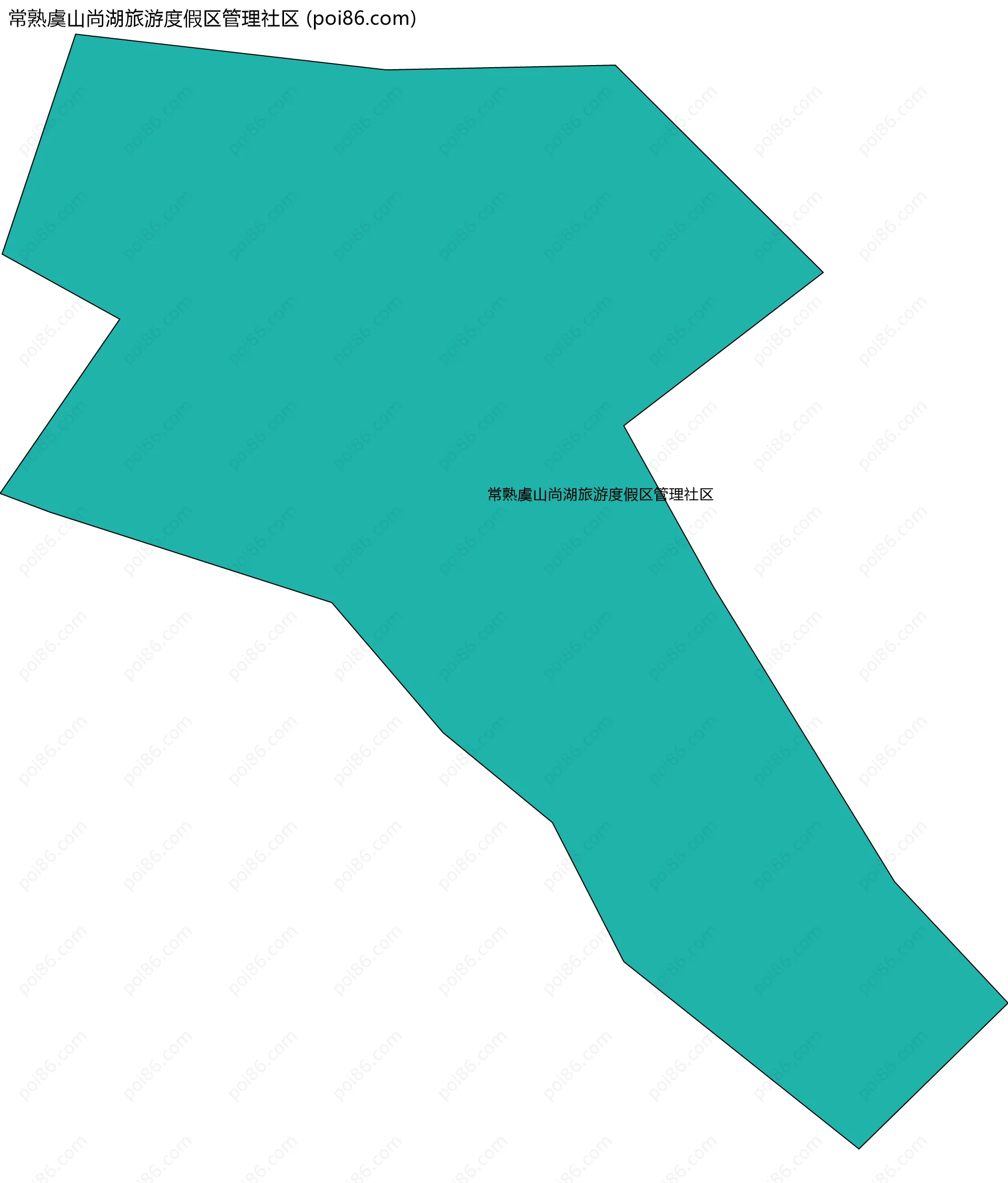 常熟虞山尚湖旅游度假区管理社区边界地图