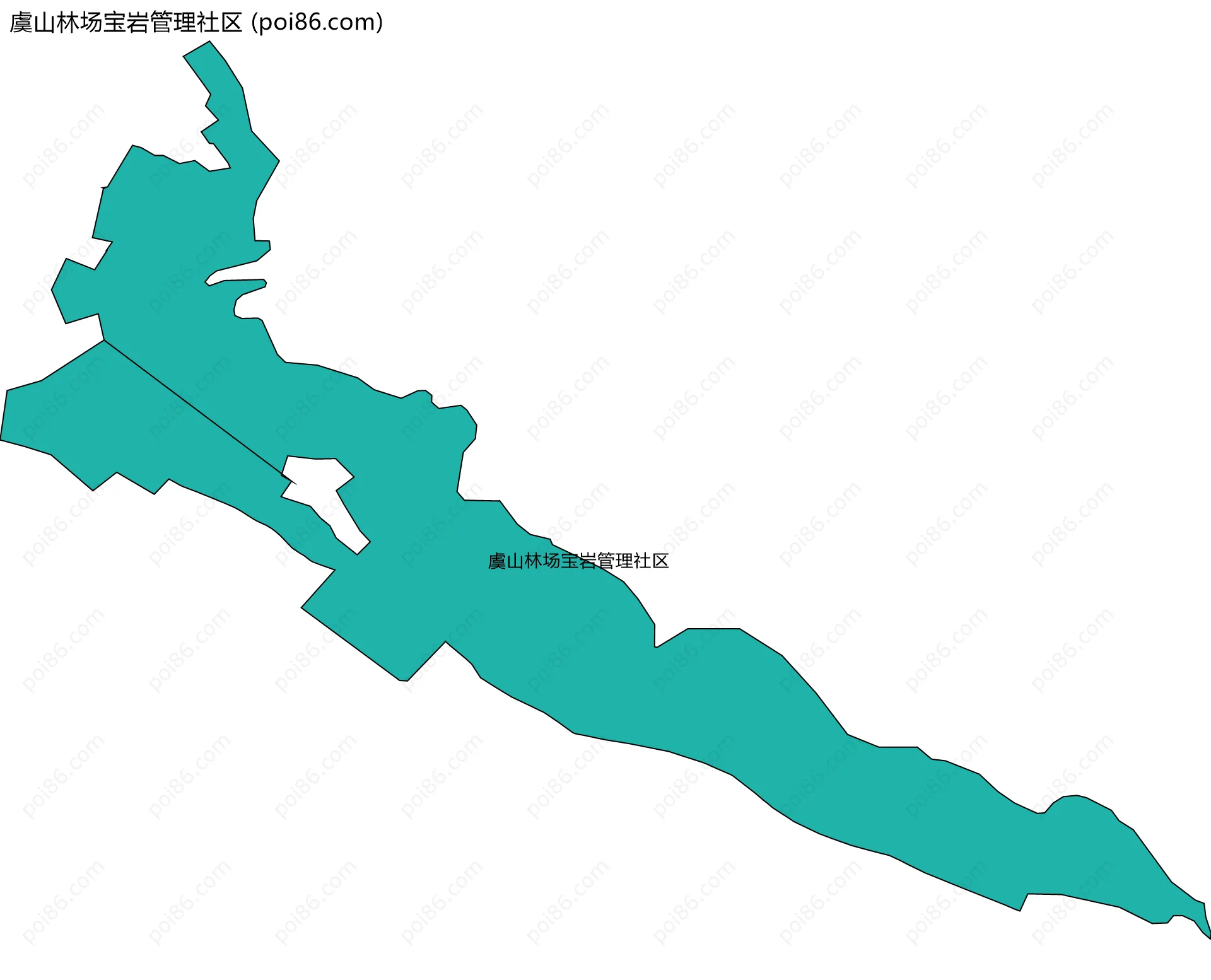 虞山林场宝岩管理社区边界地图