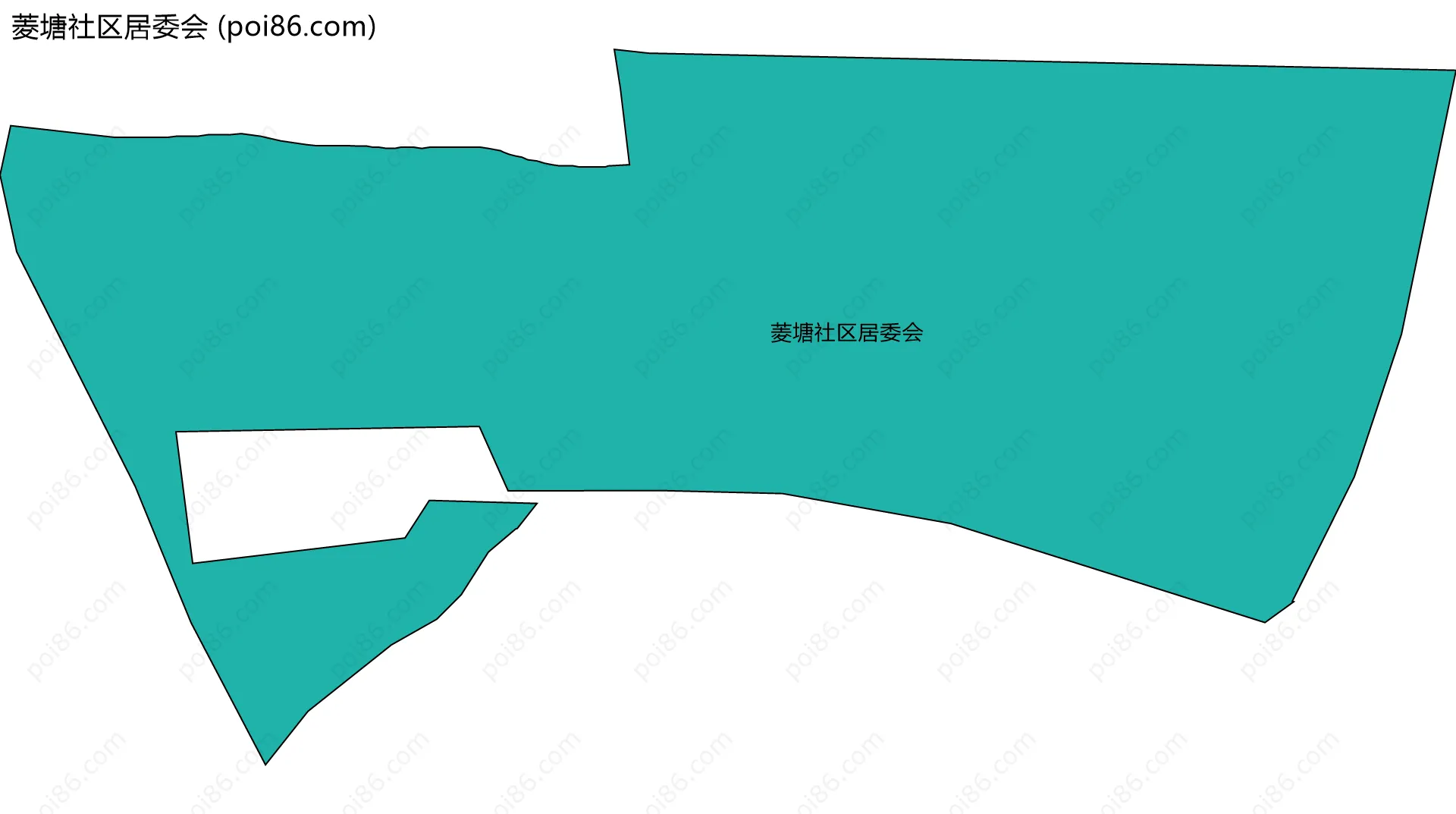 菱塘社区居委会边界地图