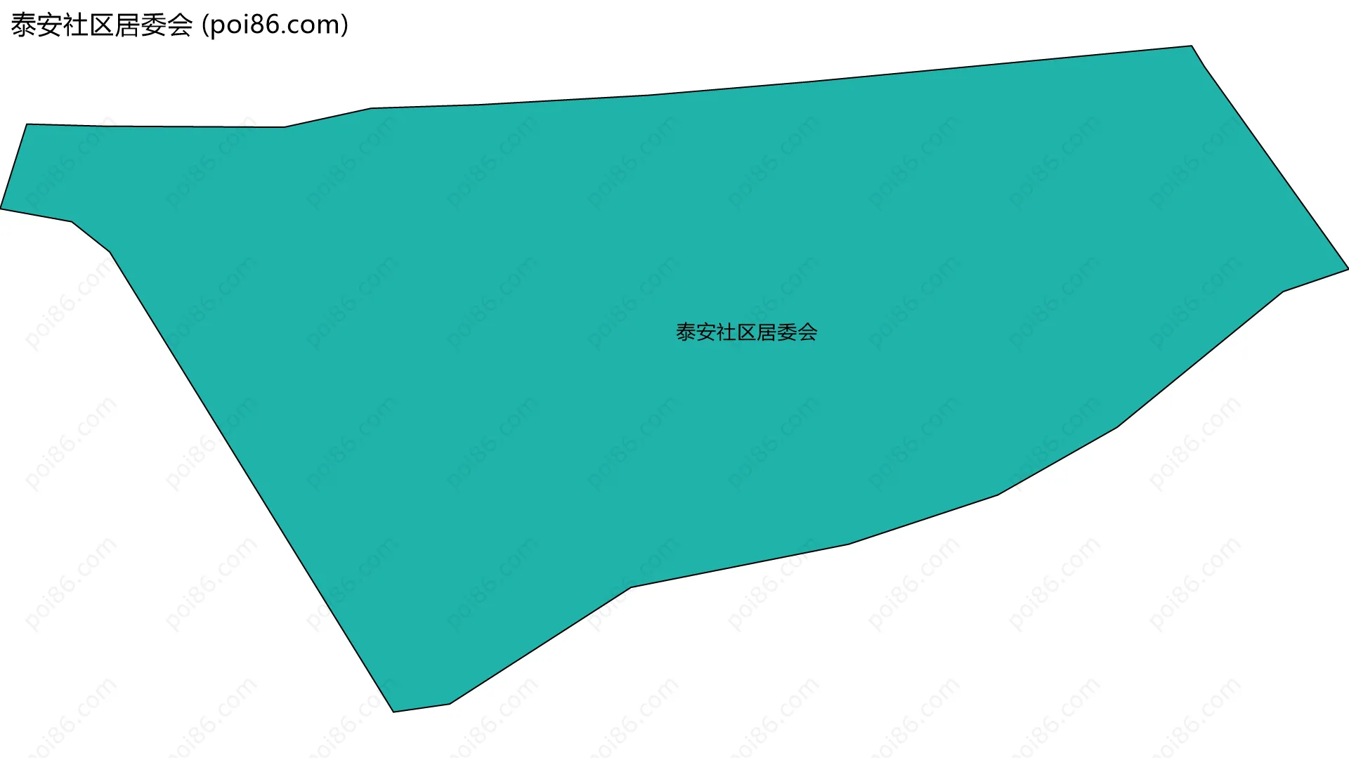泰安社区居委会边界地图