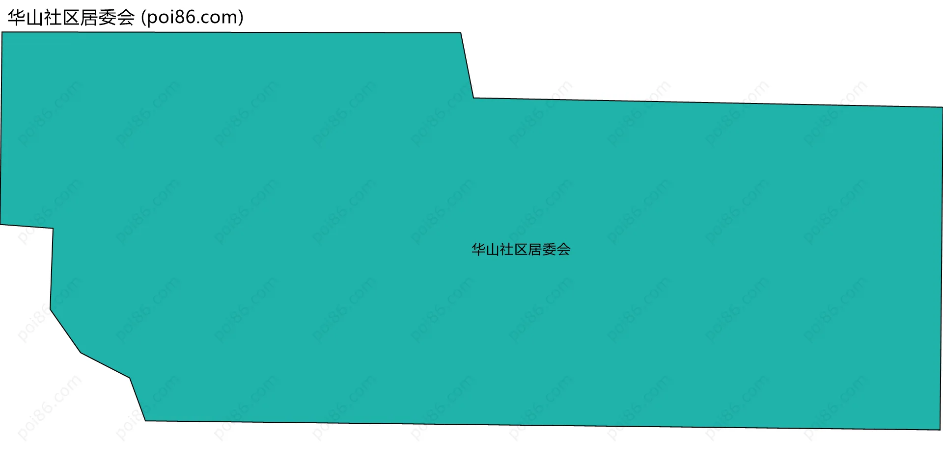 华山社区居委会边界地图