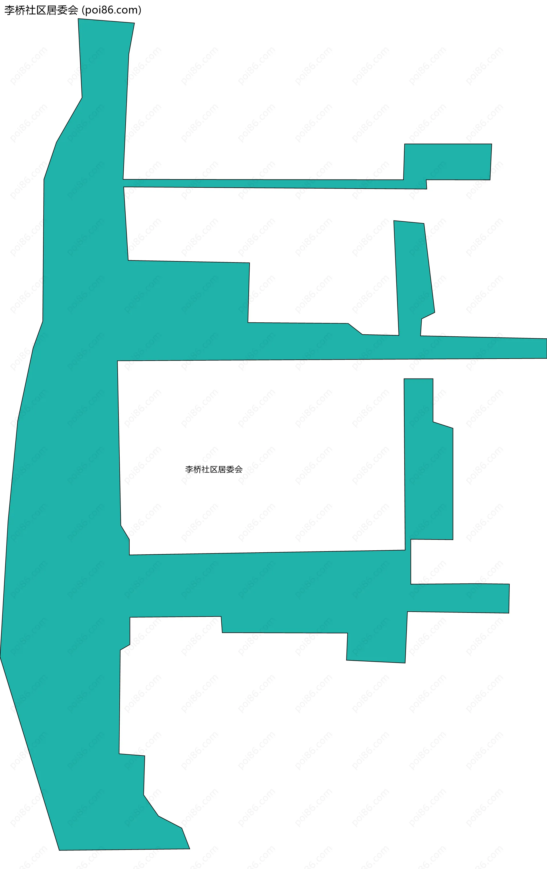 李桥社区居委会边界地图