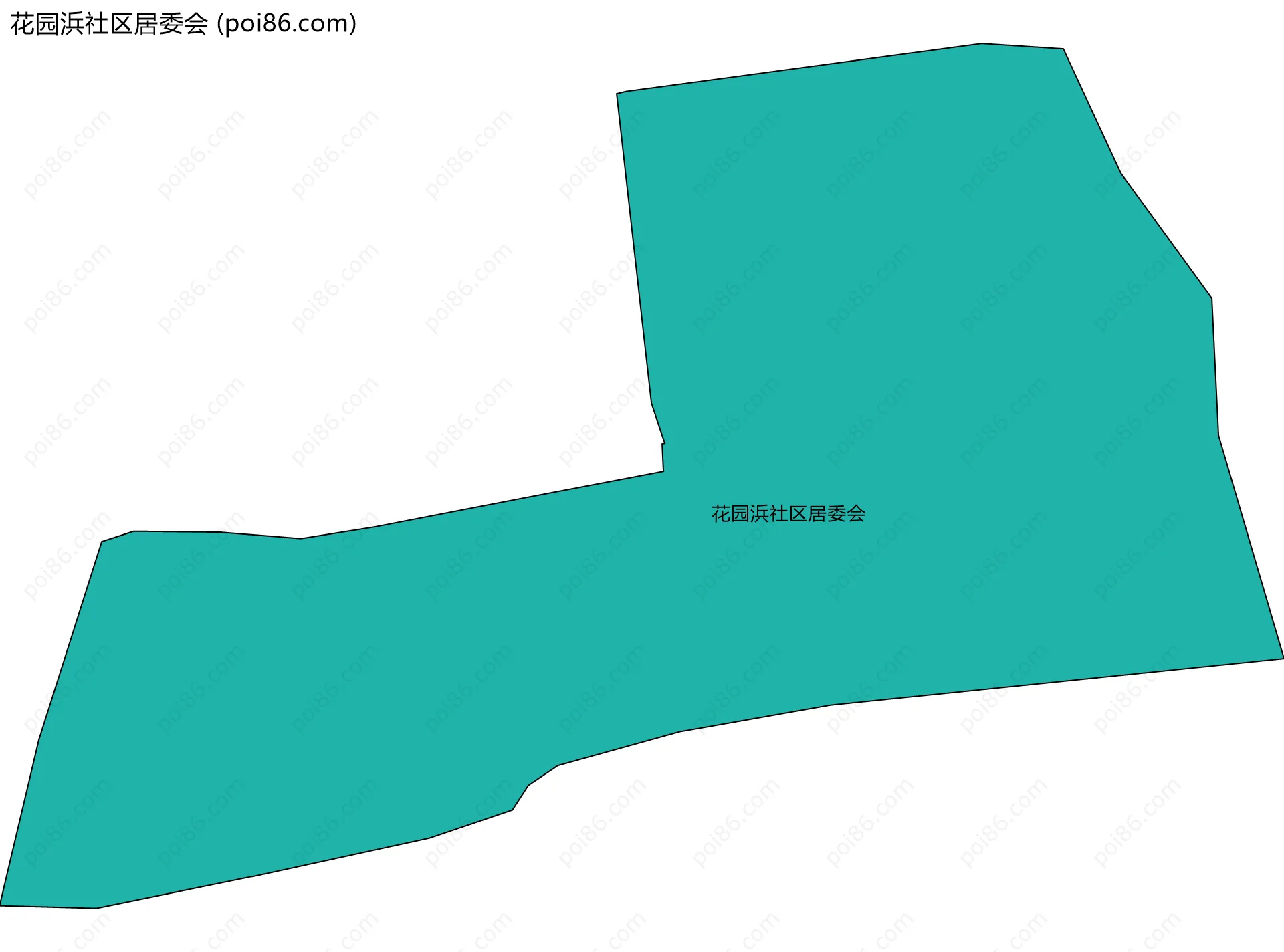 花园浜社区居委会边界地图