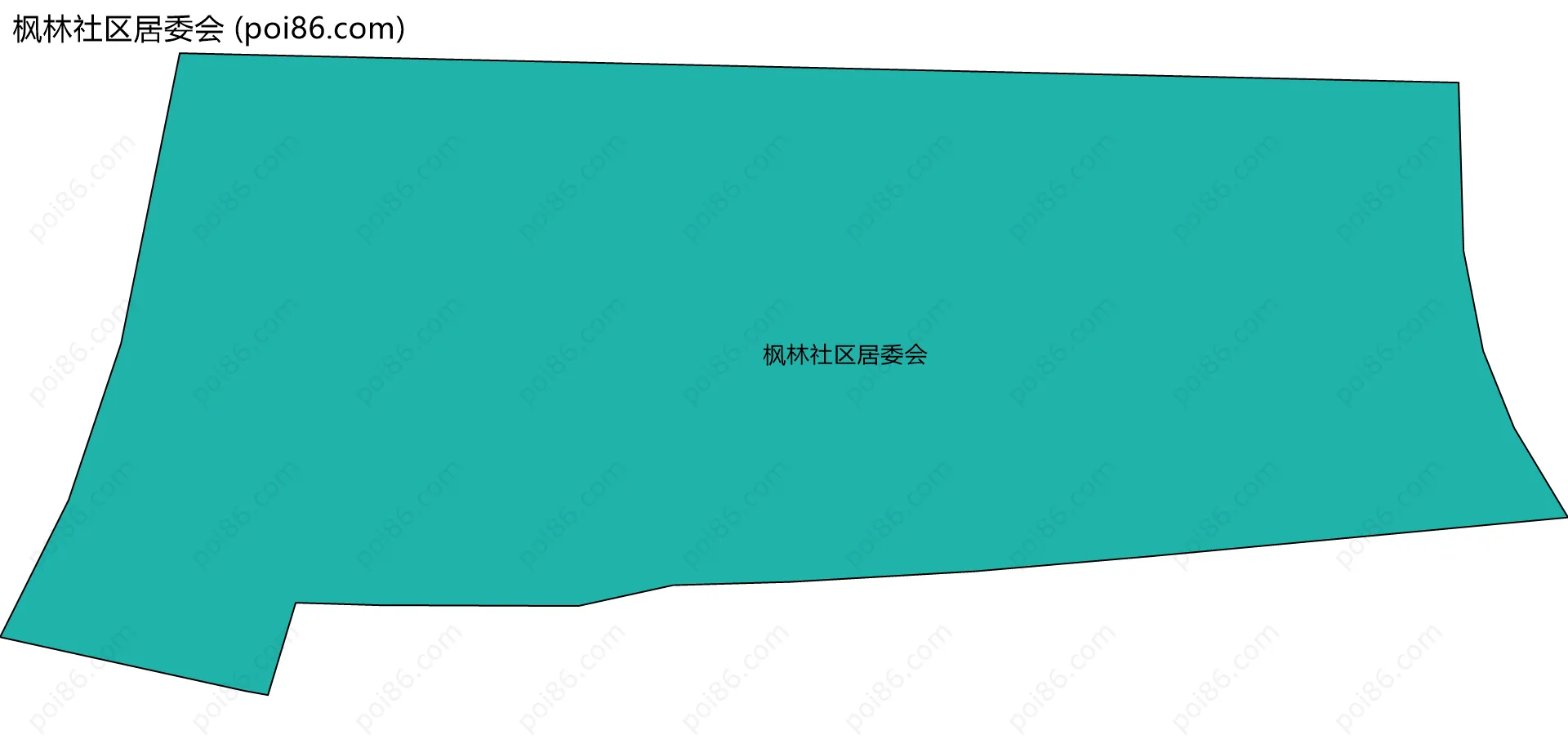 枫林社区居委会边界地图