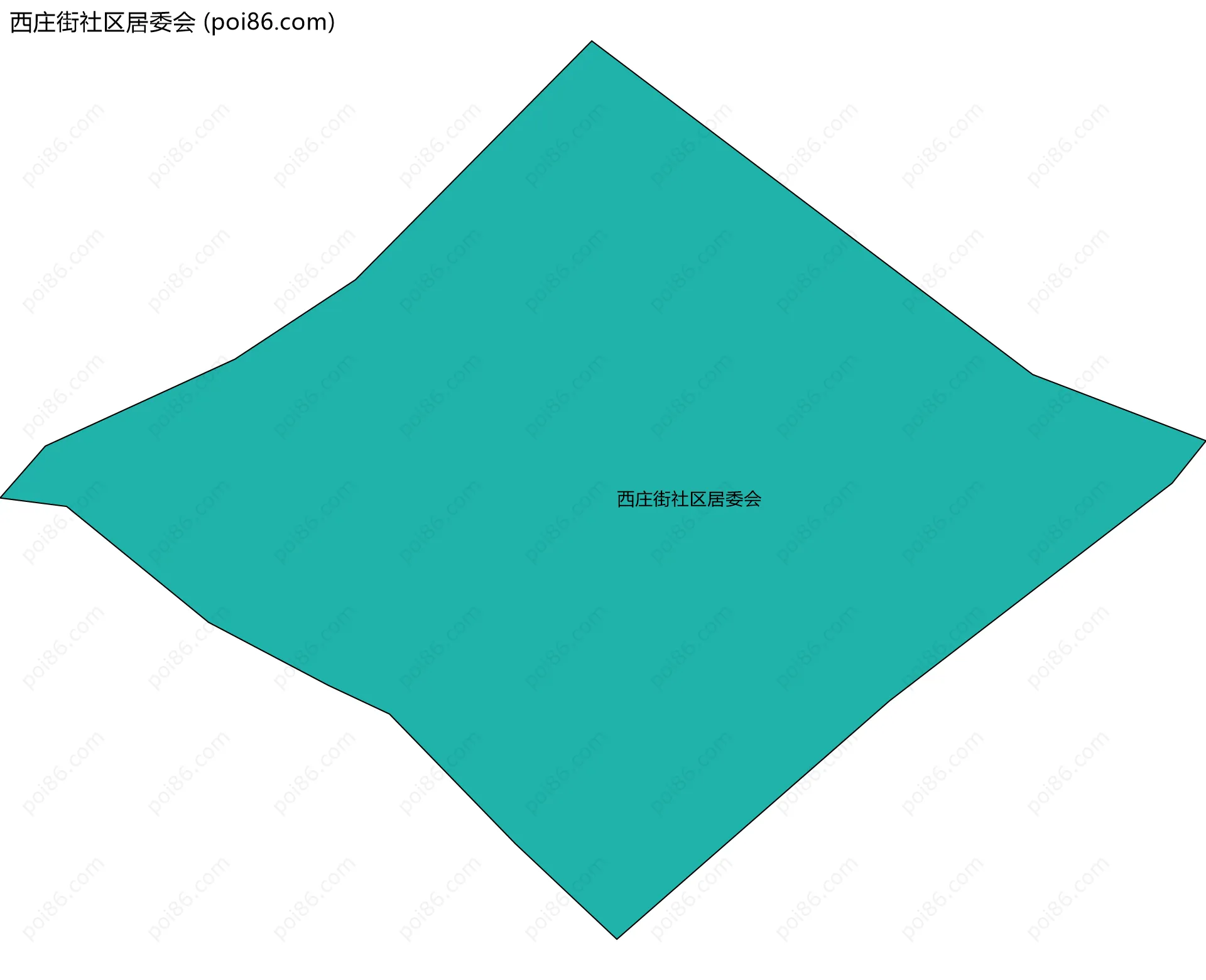 西庄街社区居委会边界地图