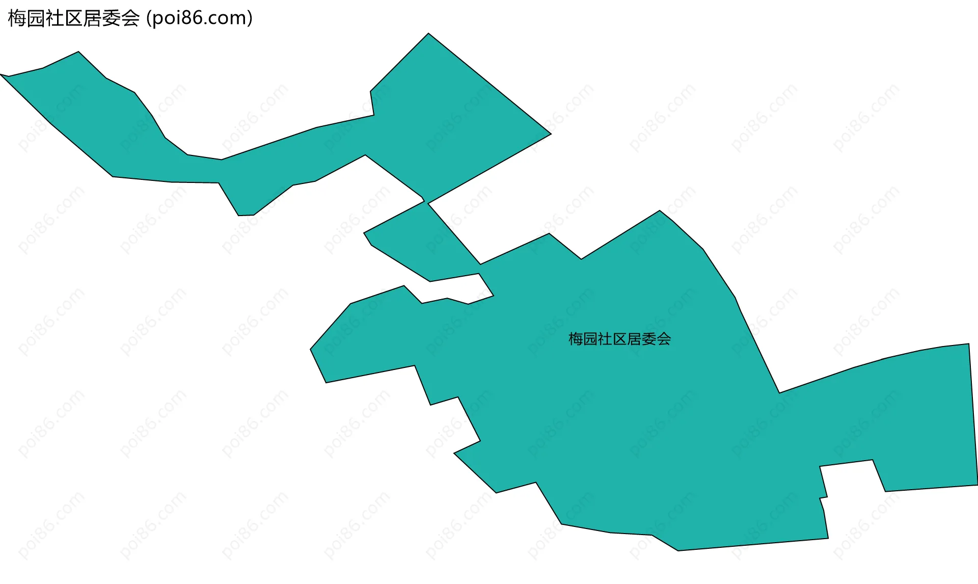 梅园社区居委会边界地图