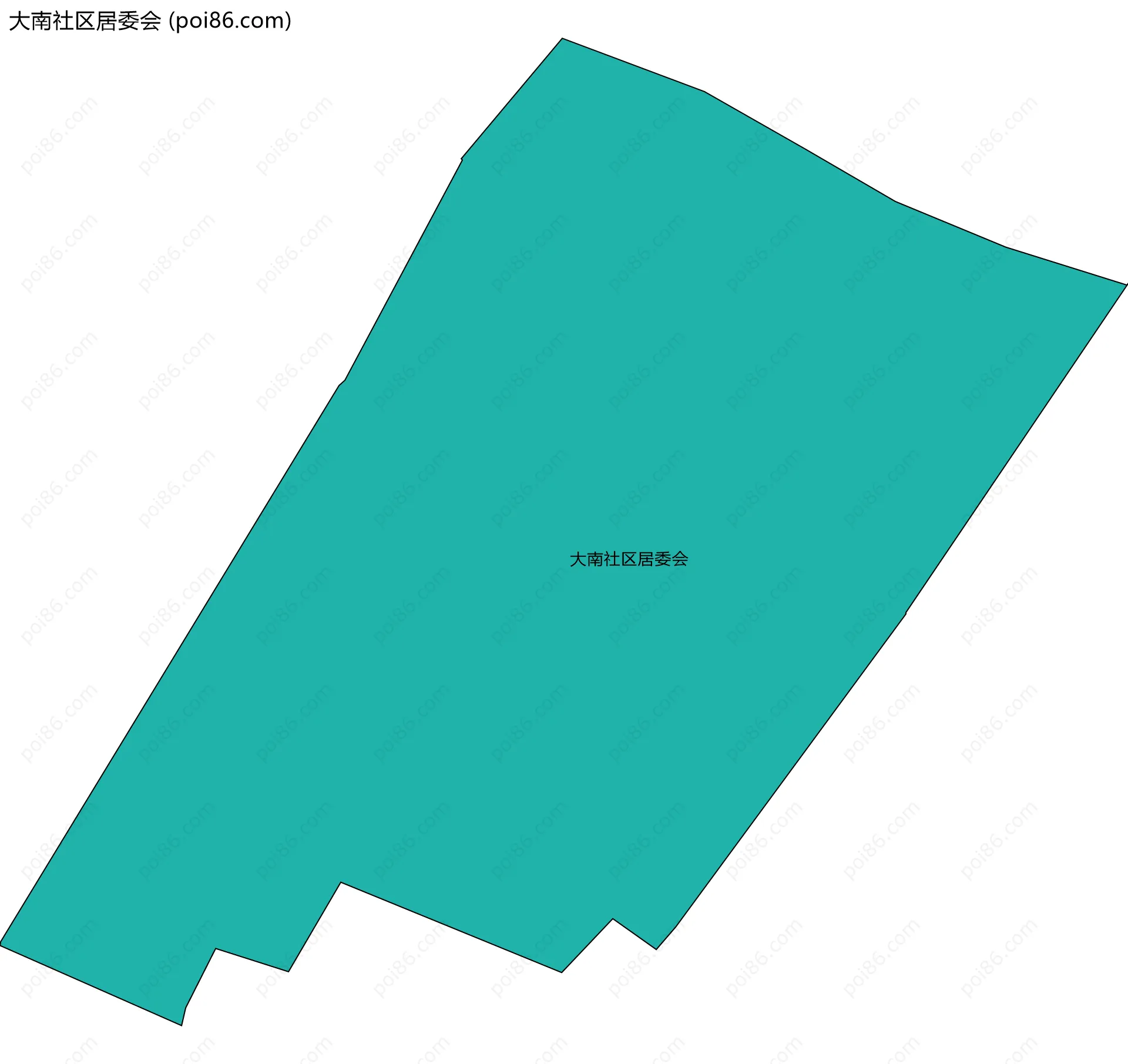 大南社区居委会边界地图