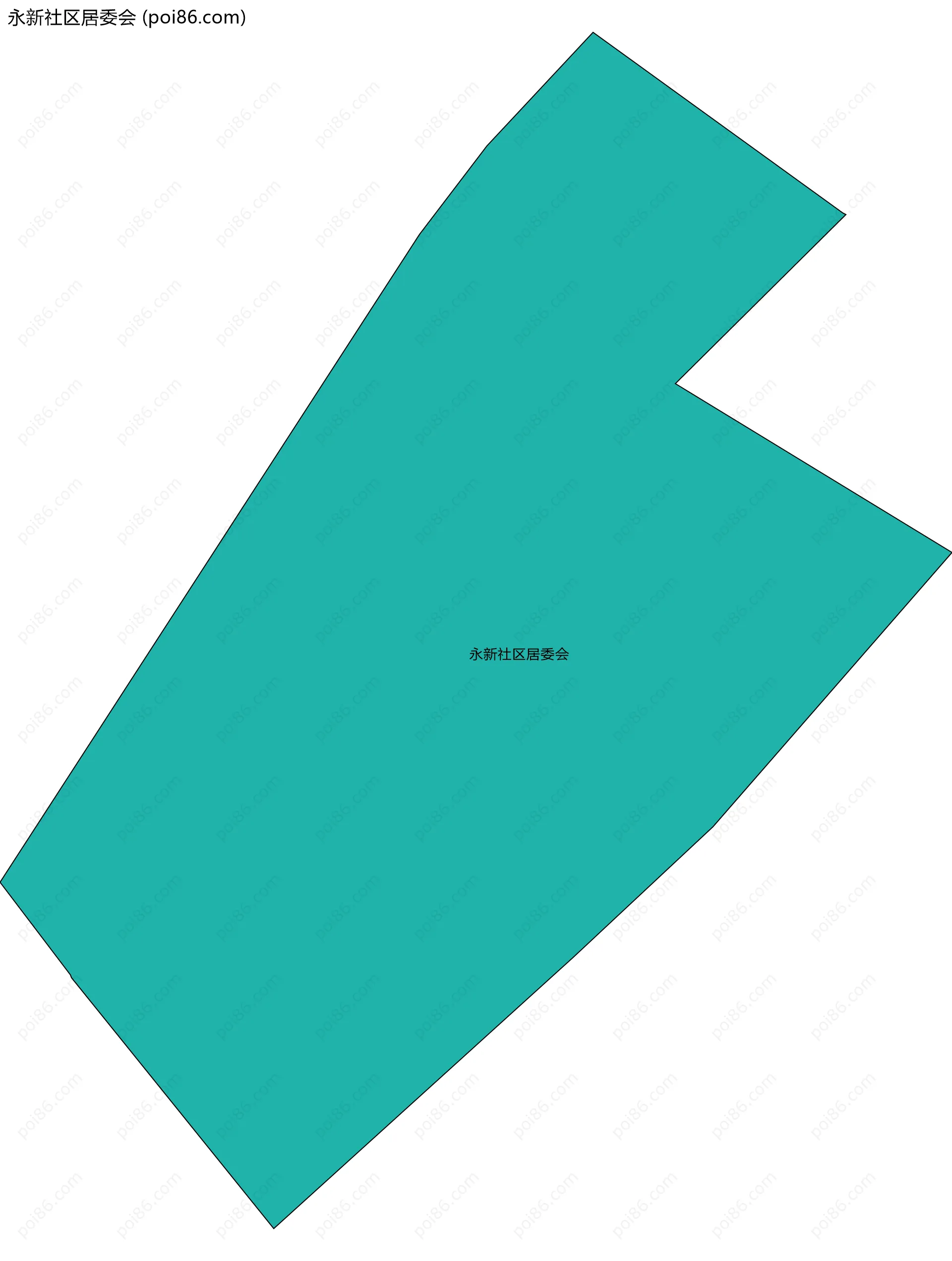 永新社区居委会边界地图