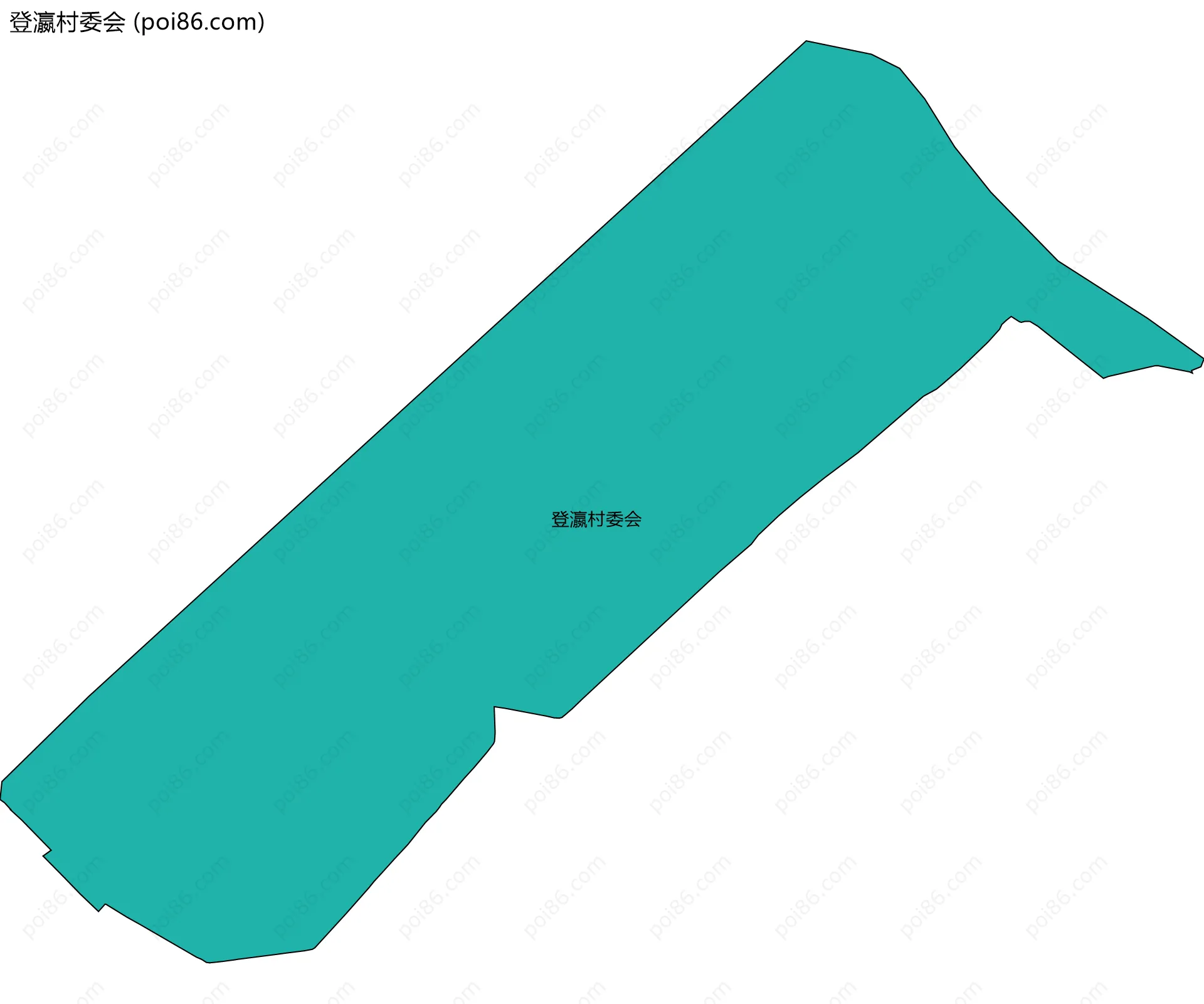 登瀛村委会边界地图