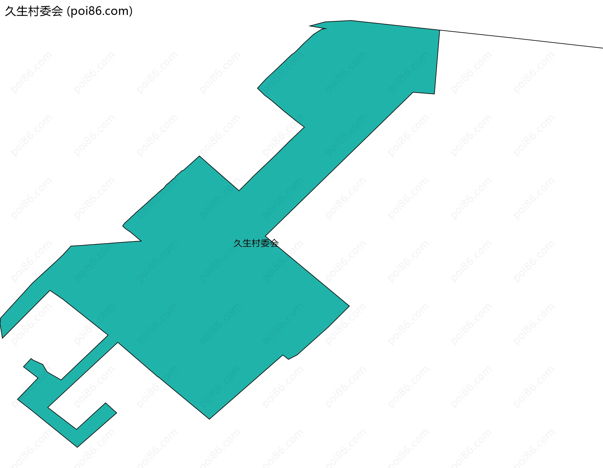 久生村委会边界地图