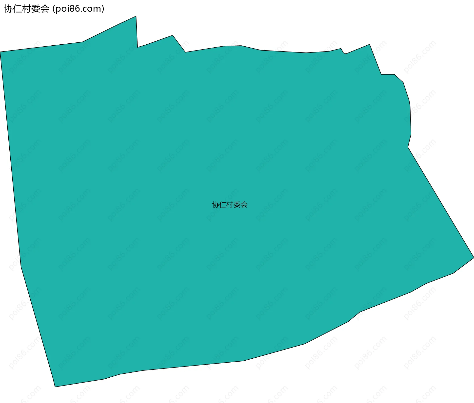 协仁村委会边界地图