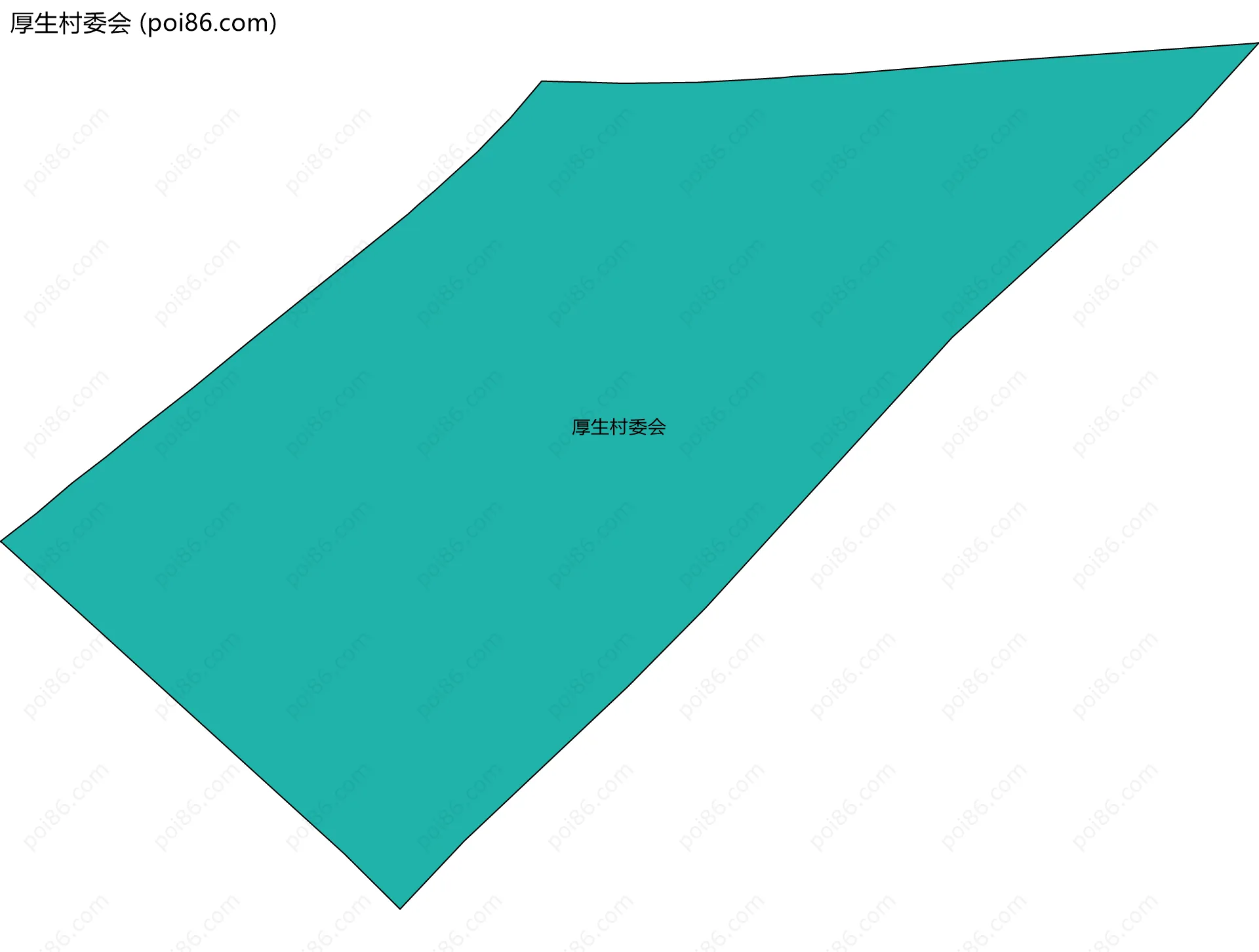 厚生村委会边界地图