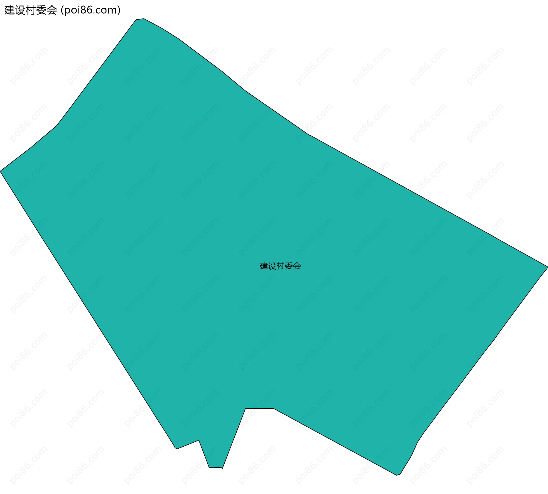 建设村委会边界地图