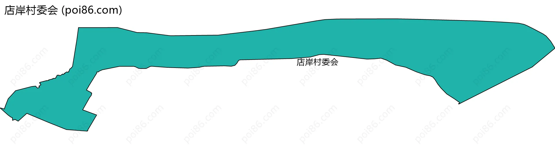 店岸村委会边界地图