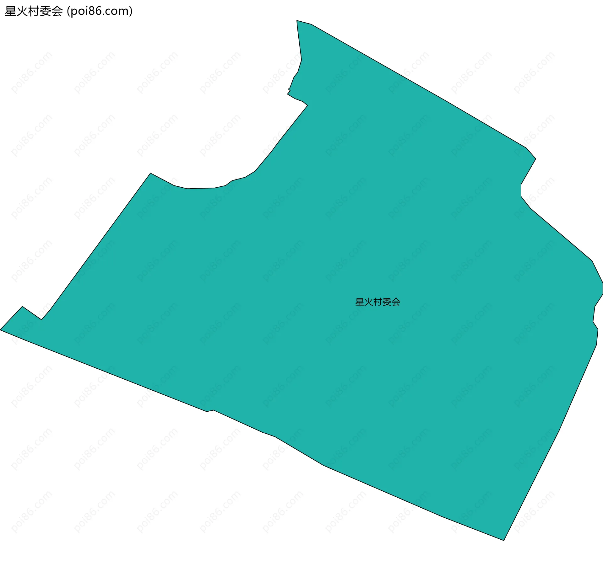 星火村委会边界地图