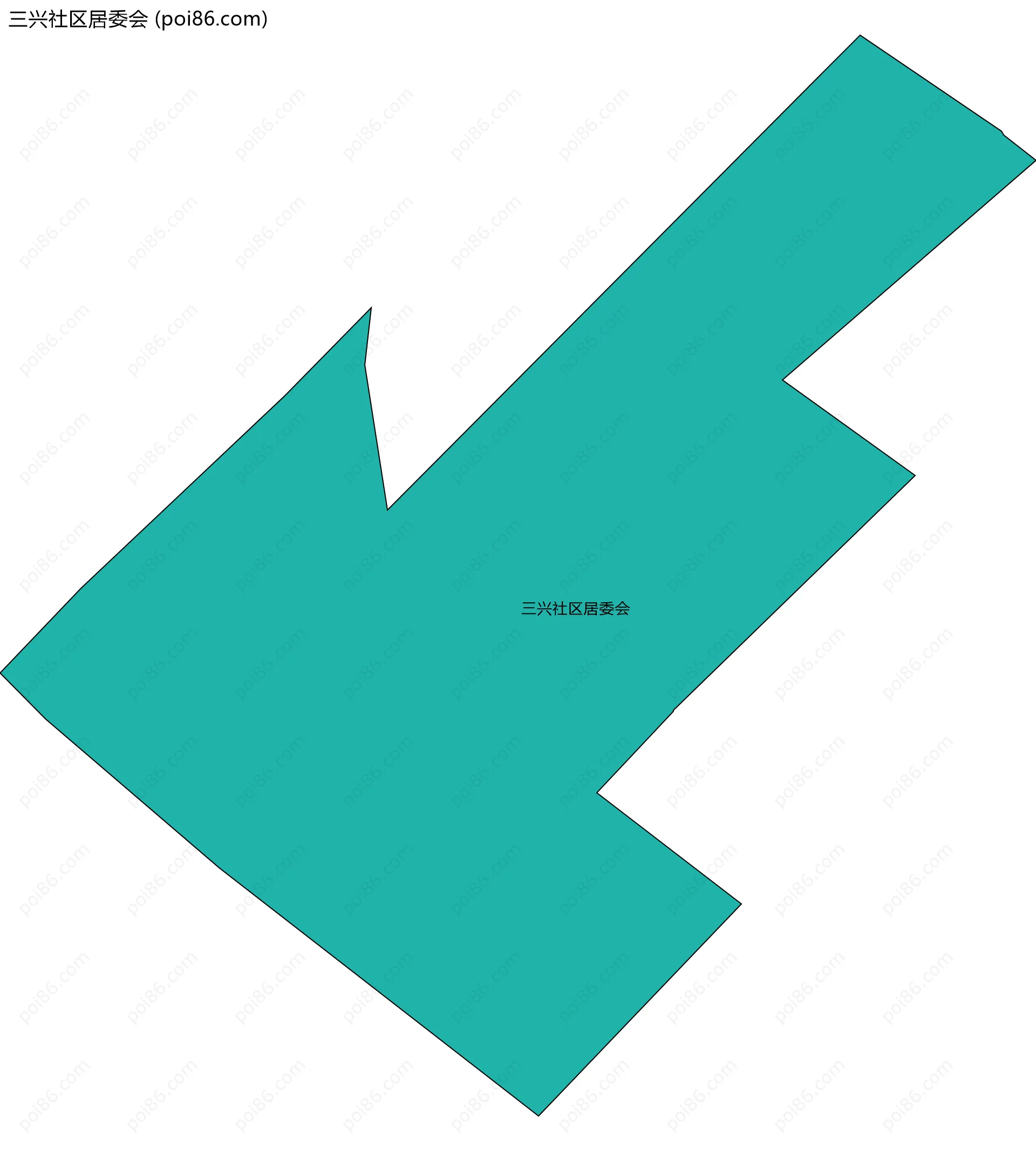 三兴社区居委会边界地图