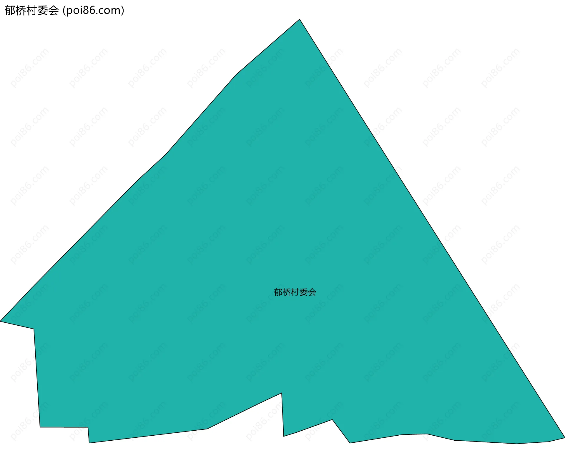 郁桥村委会边界地图