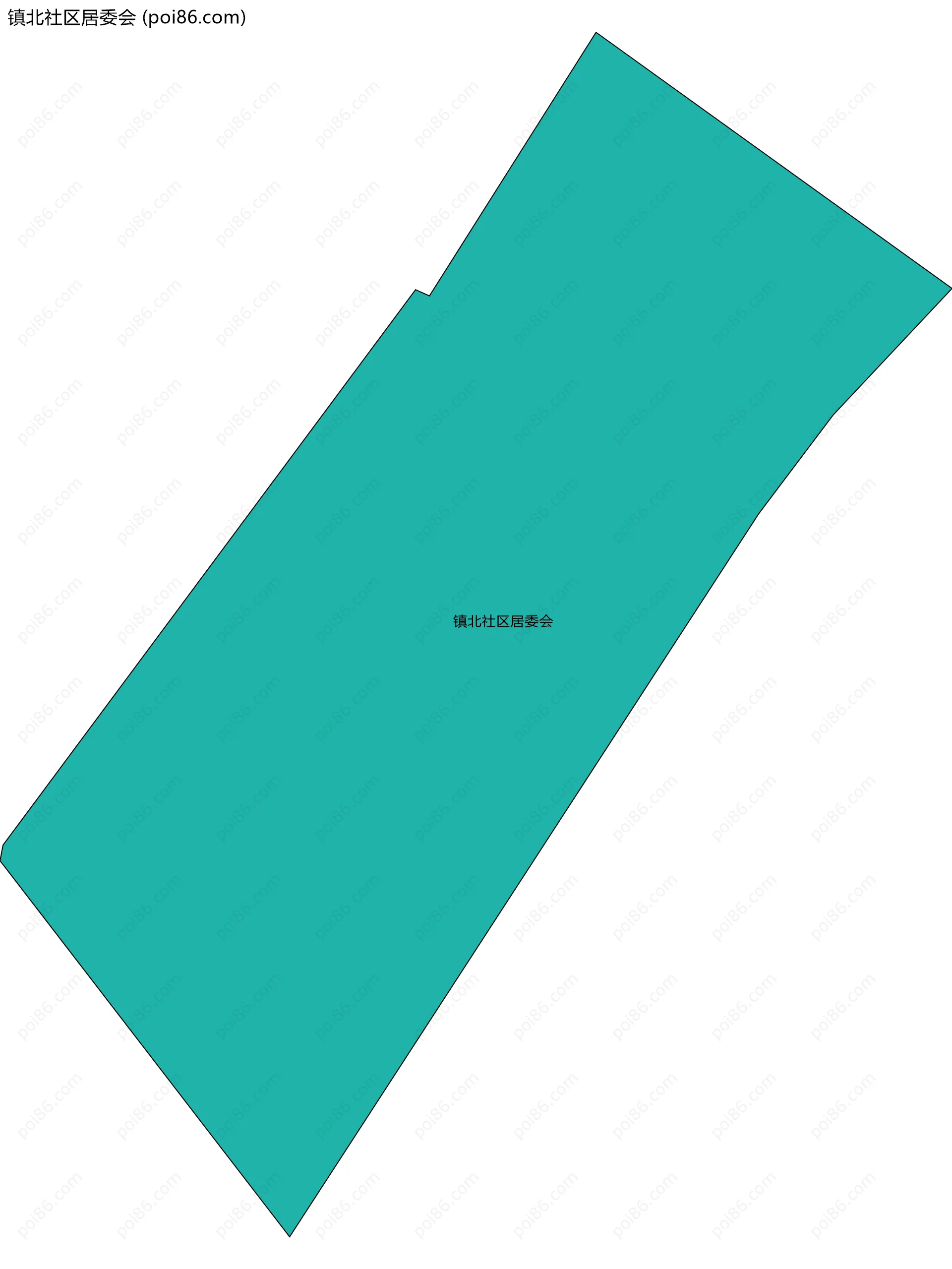 镇北社区居委会边界地图