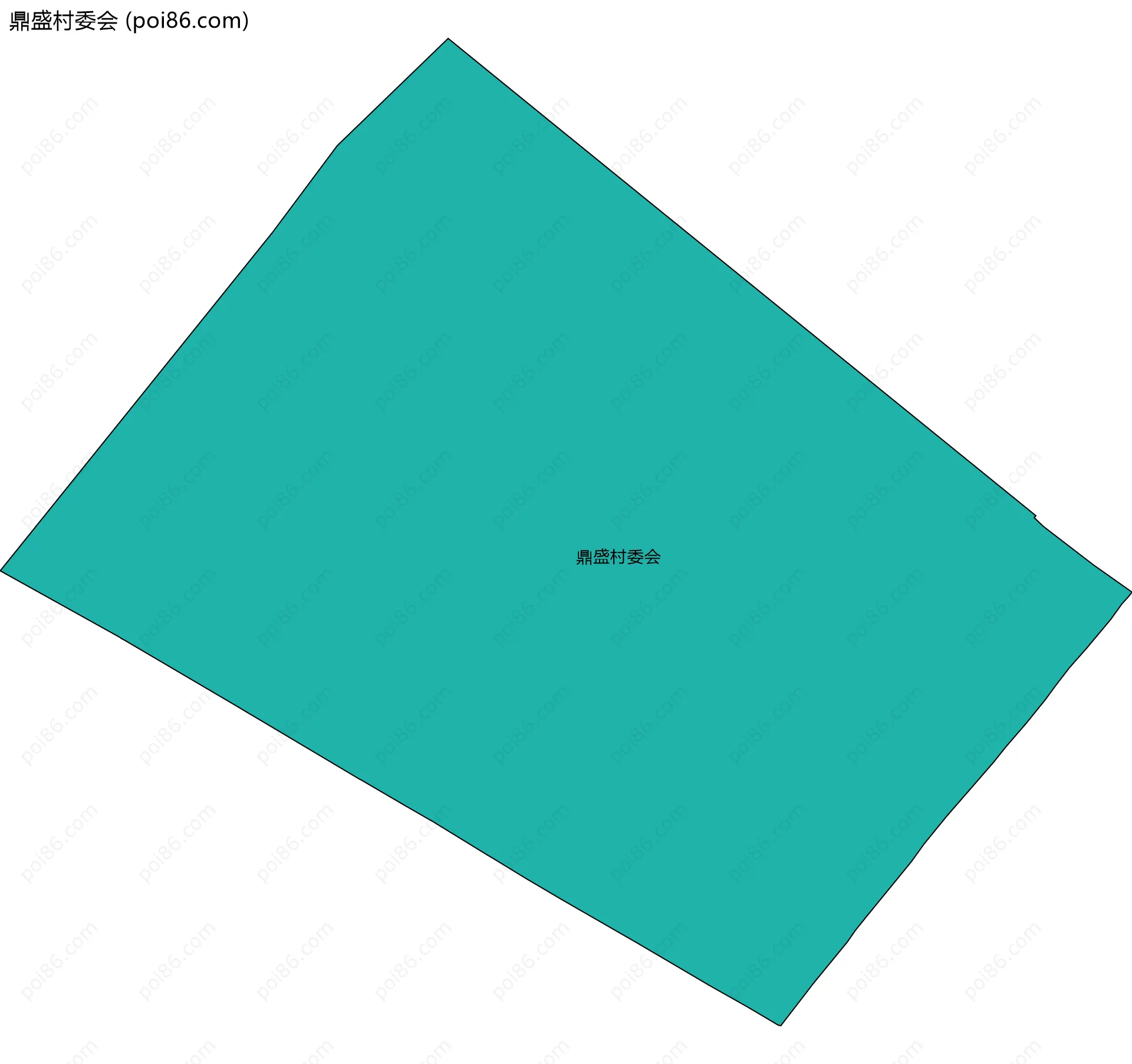 鼎盛村委会边界地图