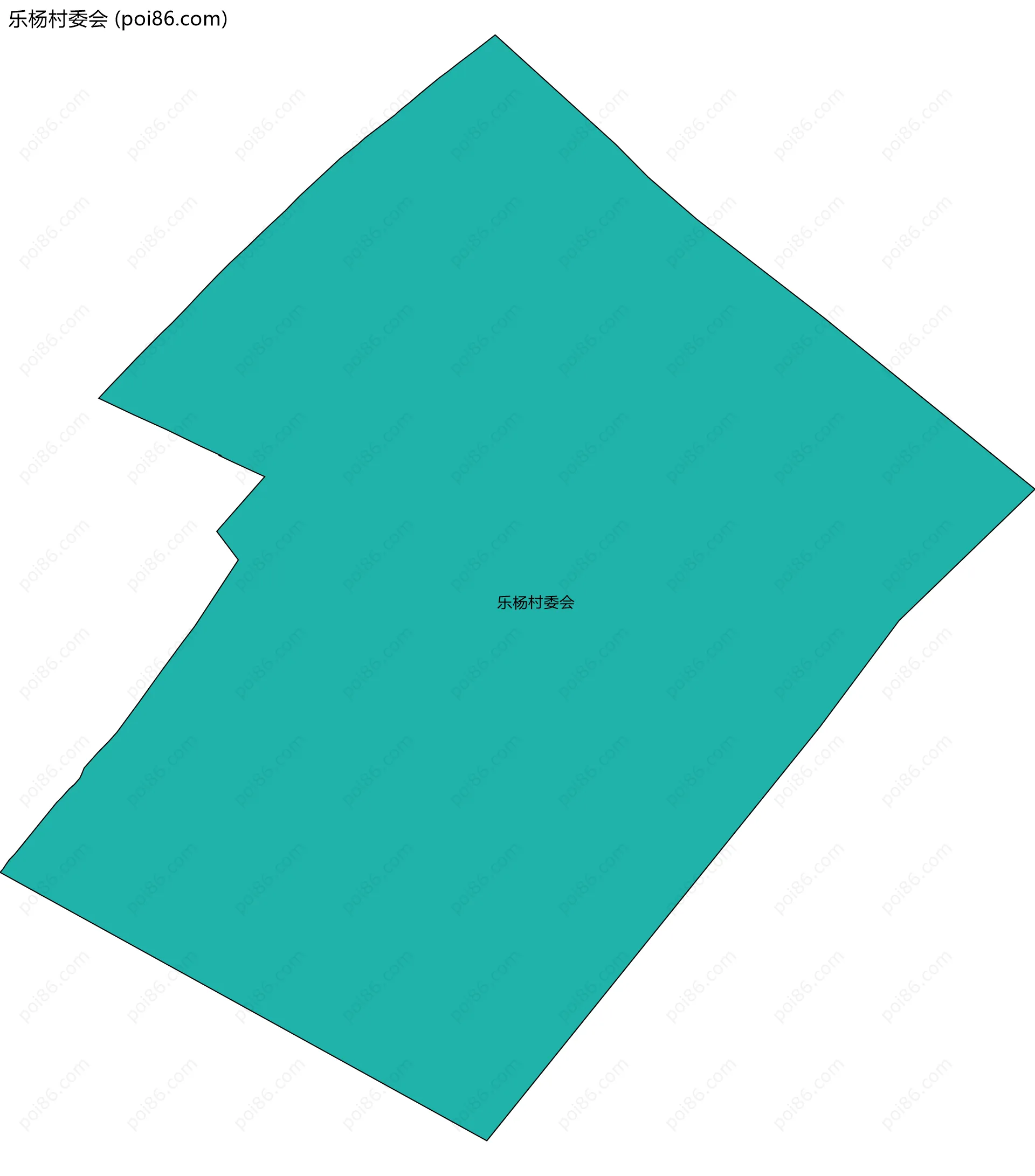 乐杨村委会边界地图