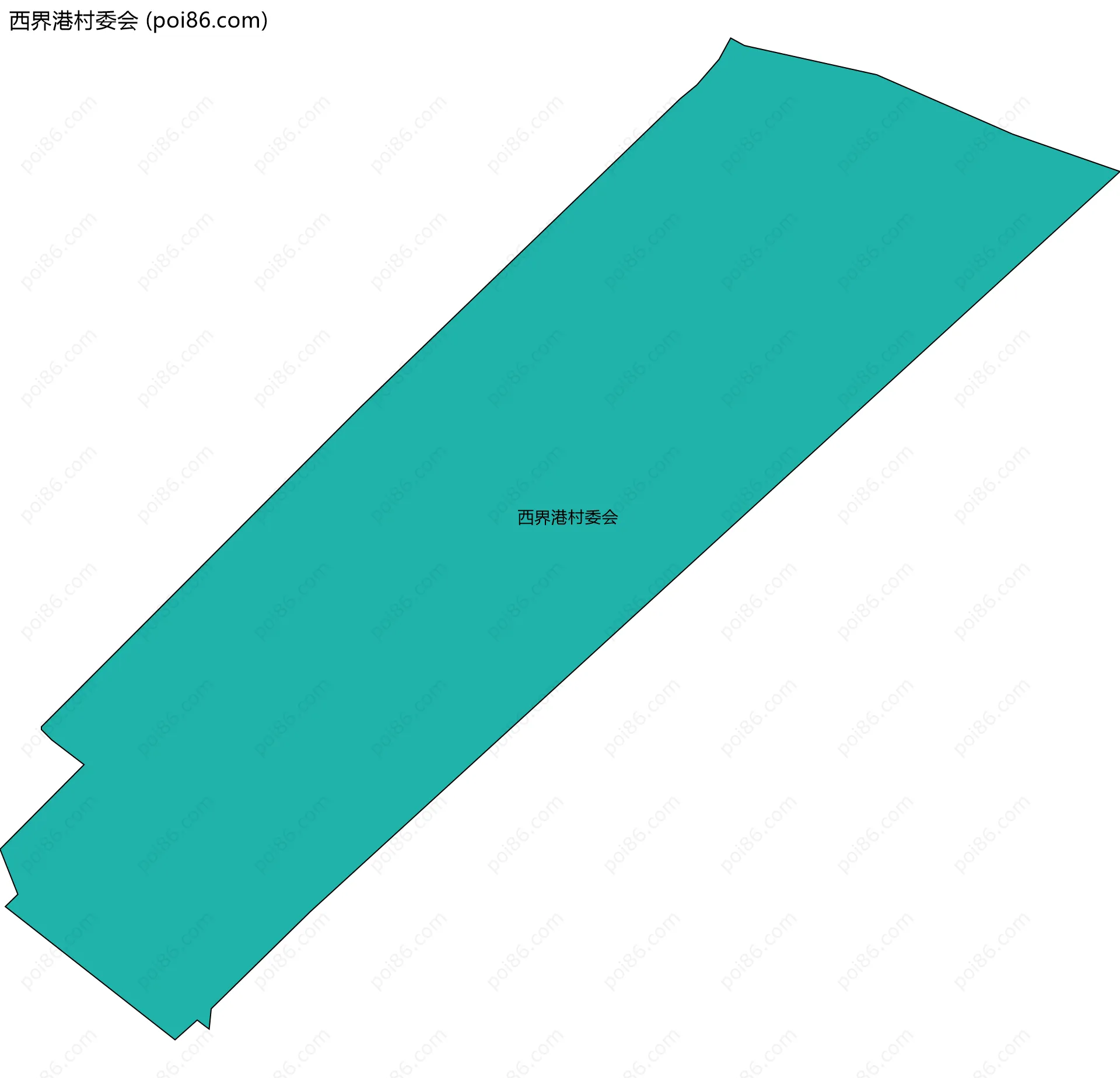 西界港村委会边界地图