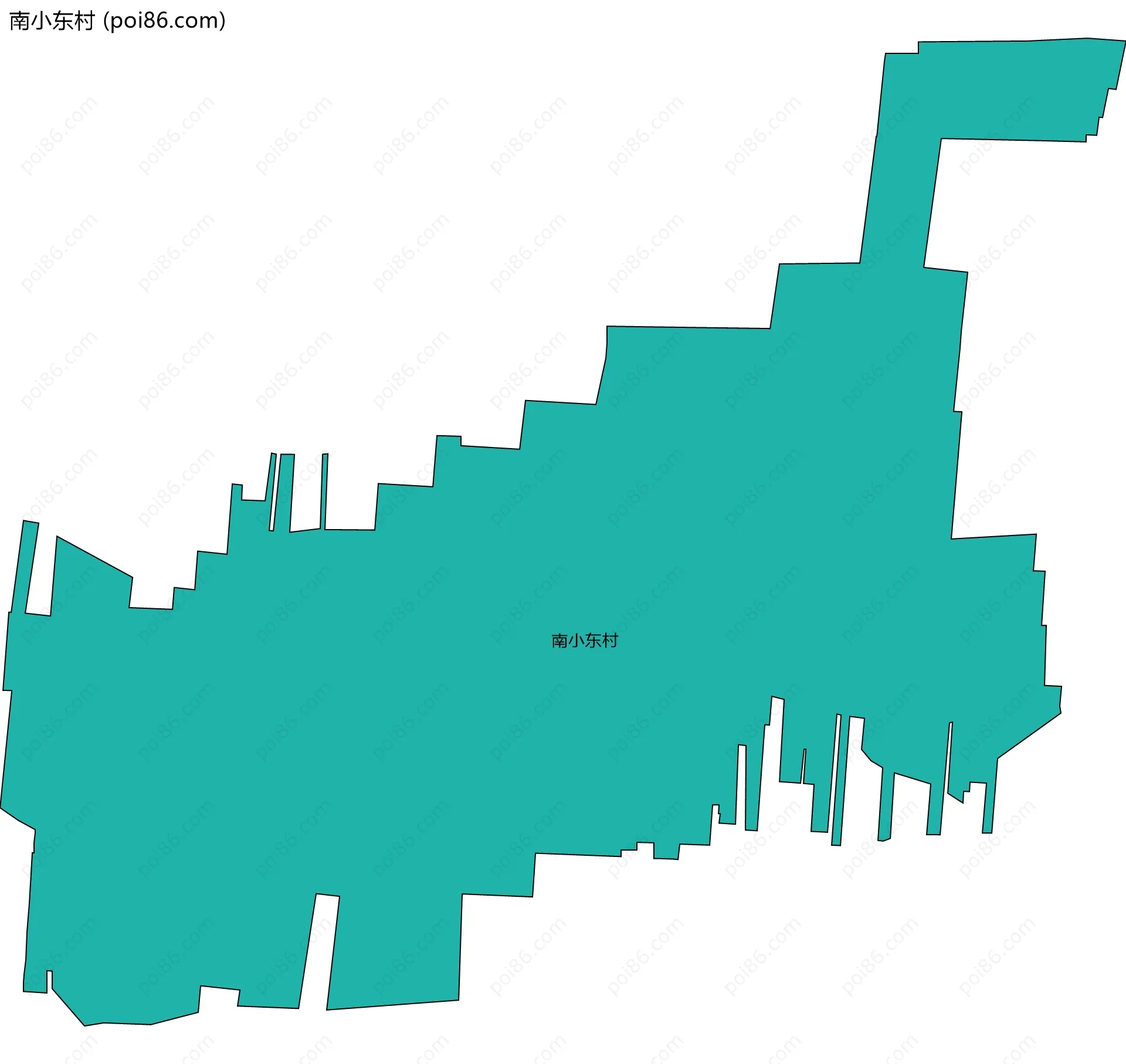 南小东村边界地图
