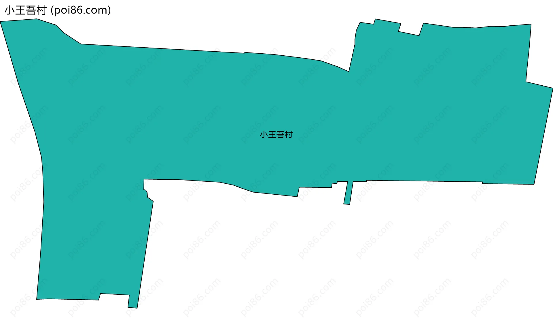 小王吾村边界地图
