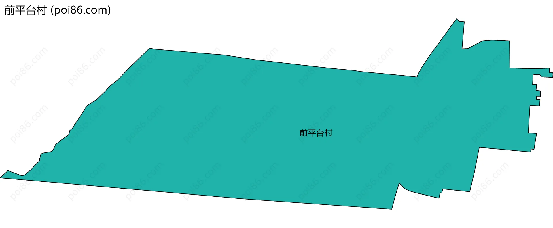 前平台村边界地图