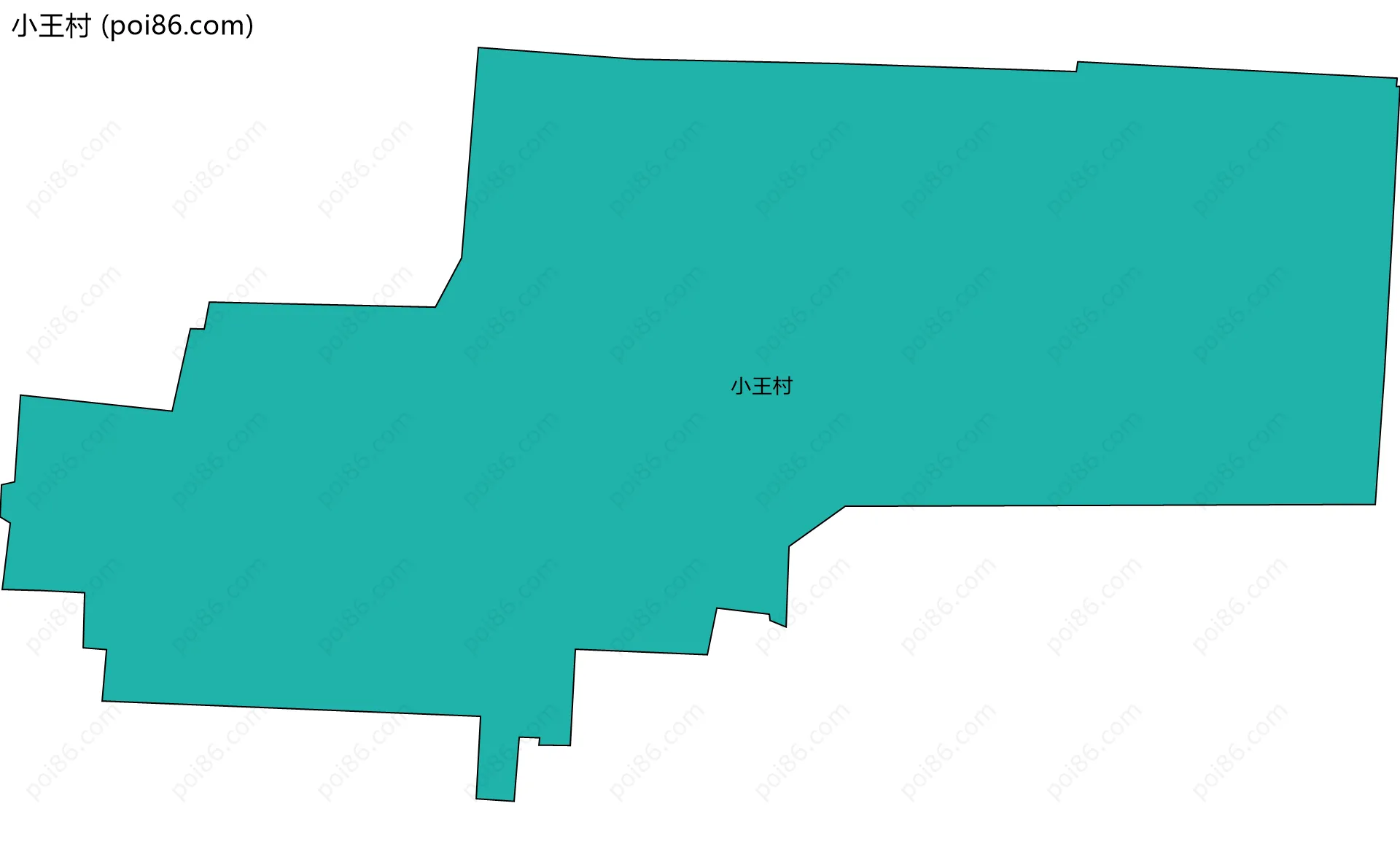 小王村边界地图