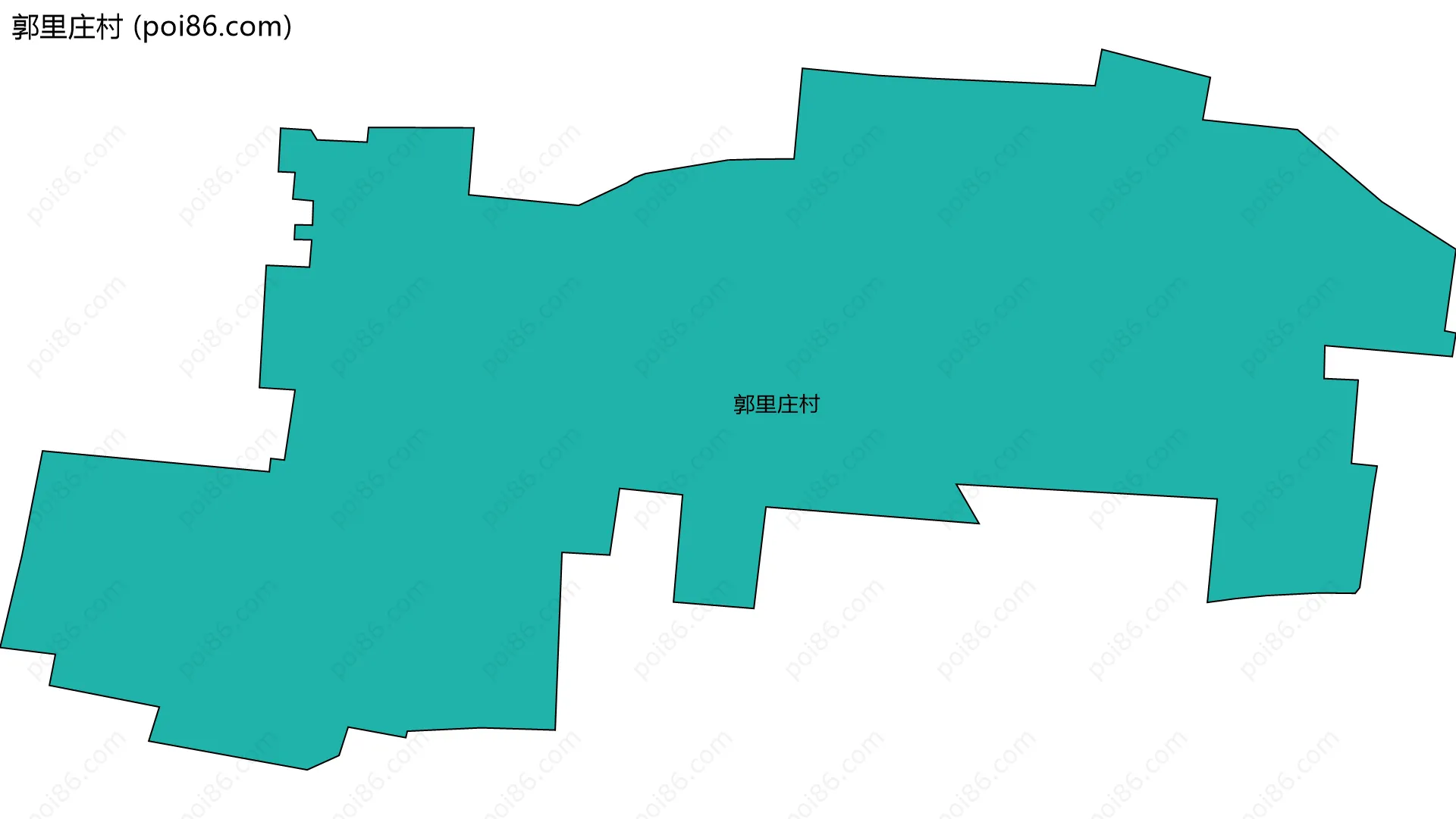 郭里庄村边界地图