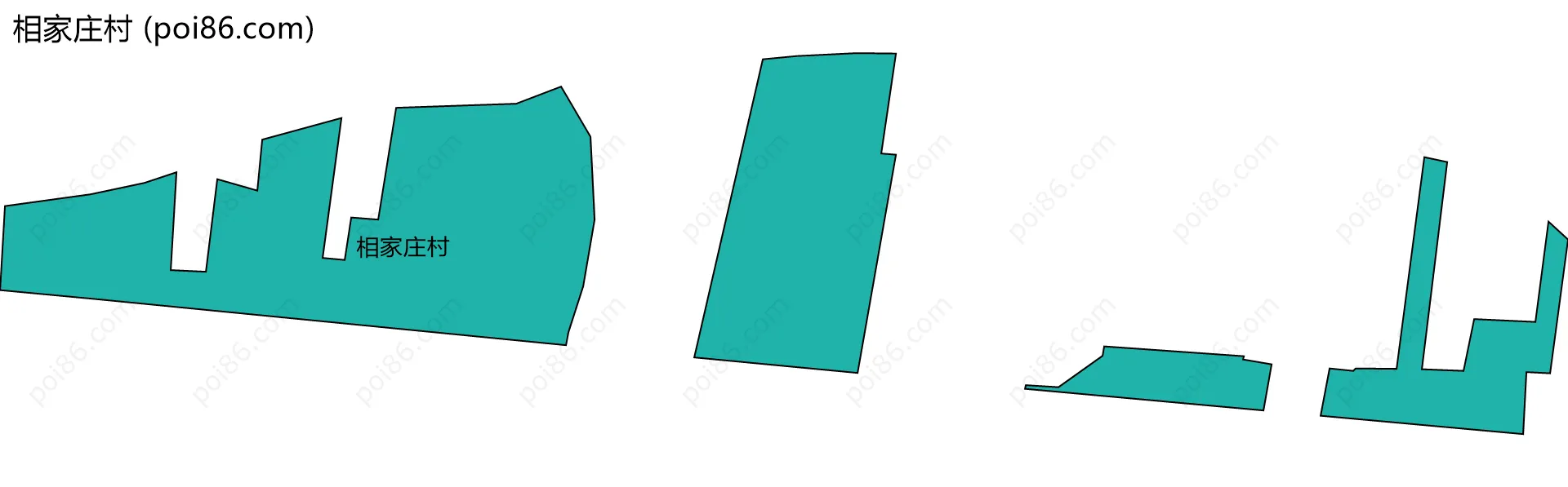 相家庄村边界地图