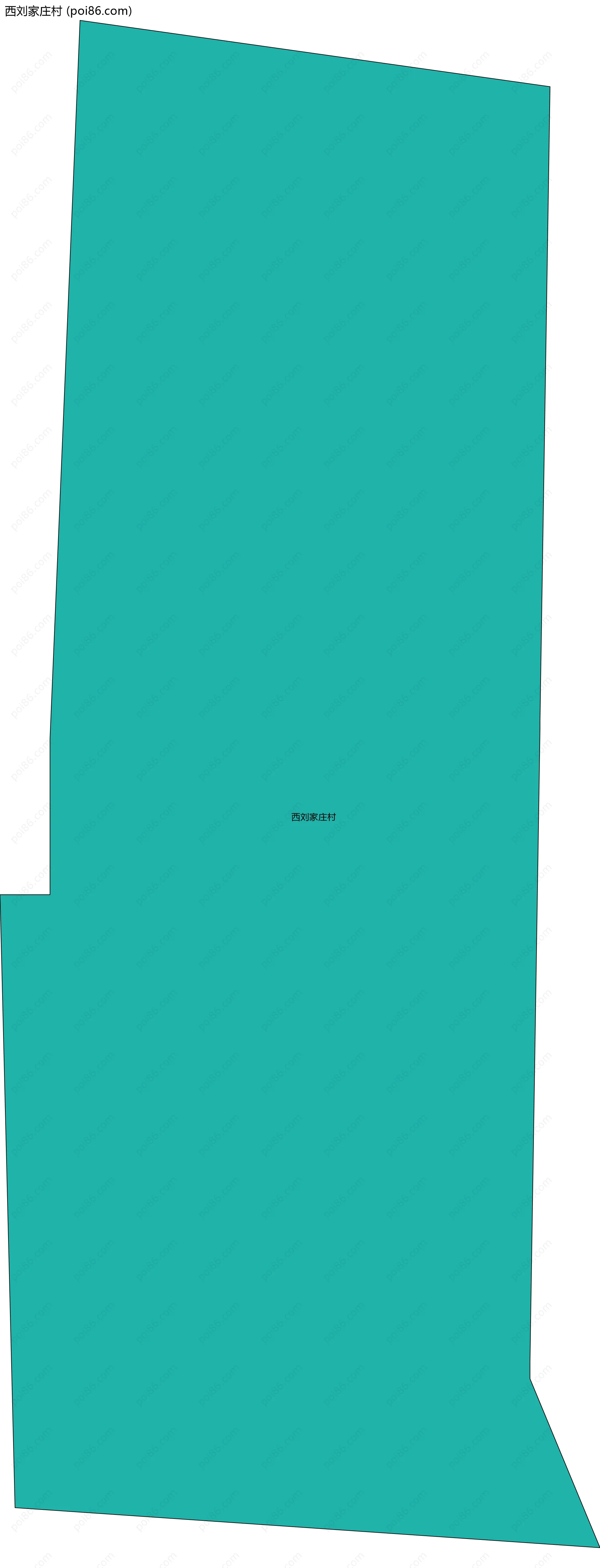 西刘家庄村边界地图