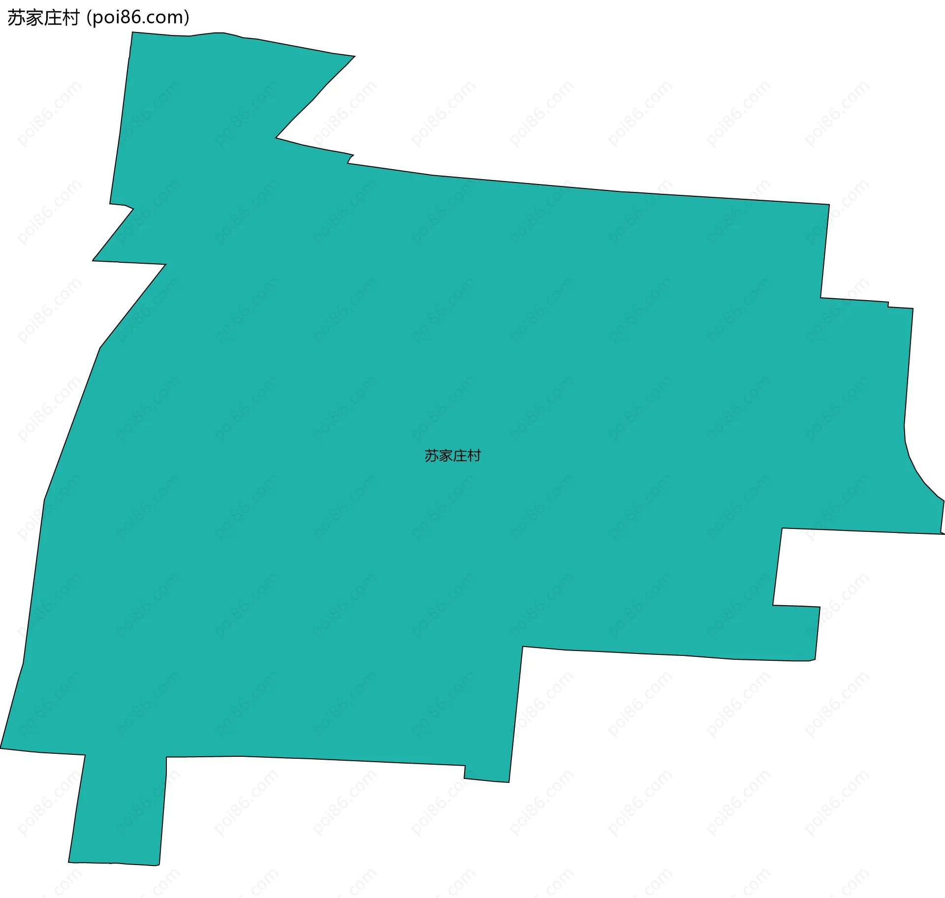 苏家庄村边界地图