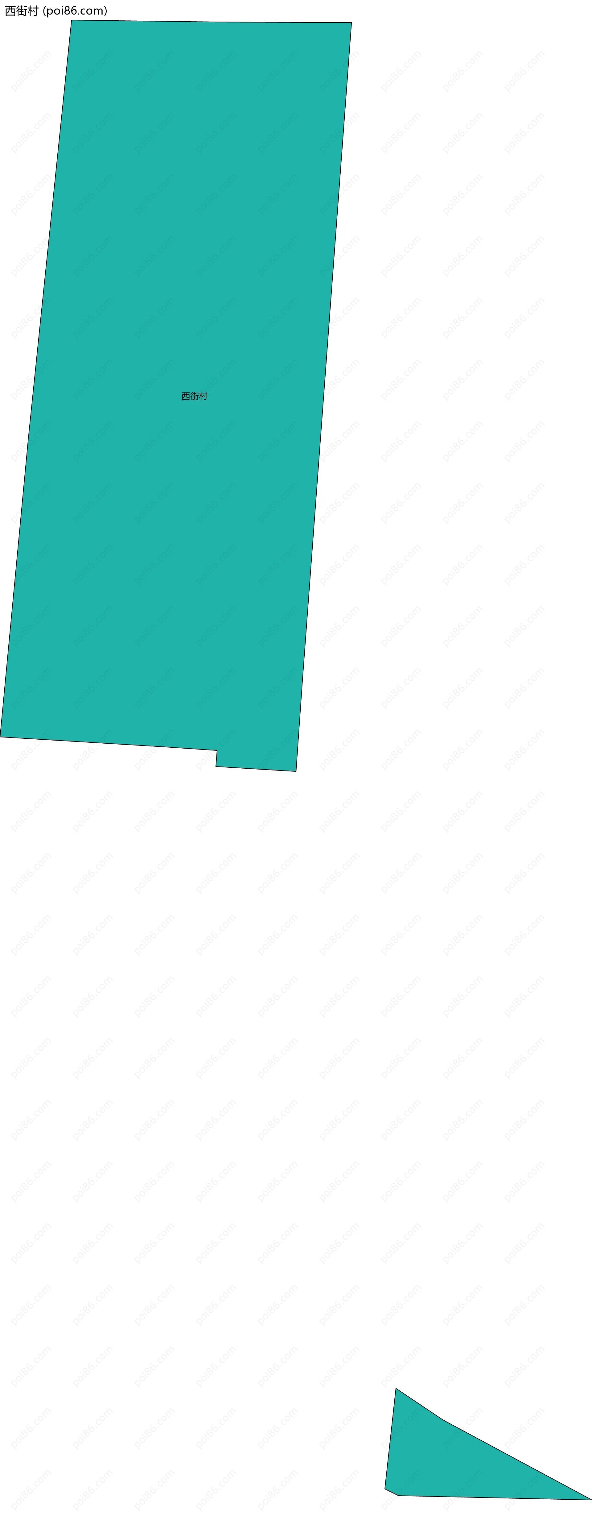 西街村边界地图