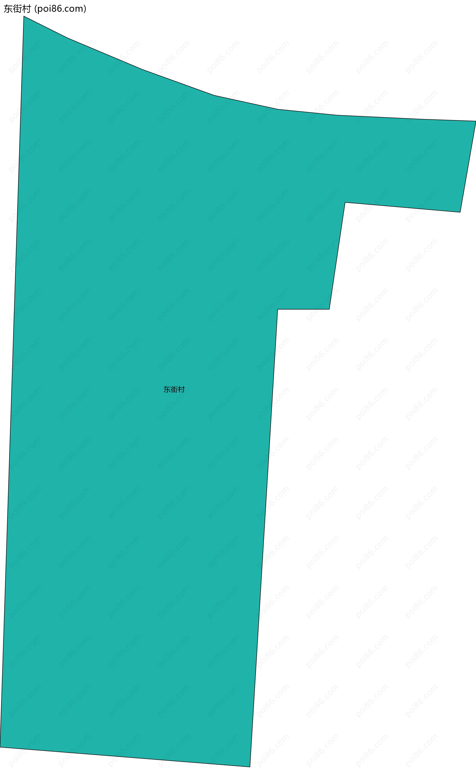 东街村边界地图