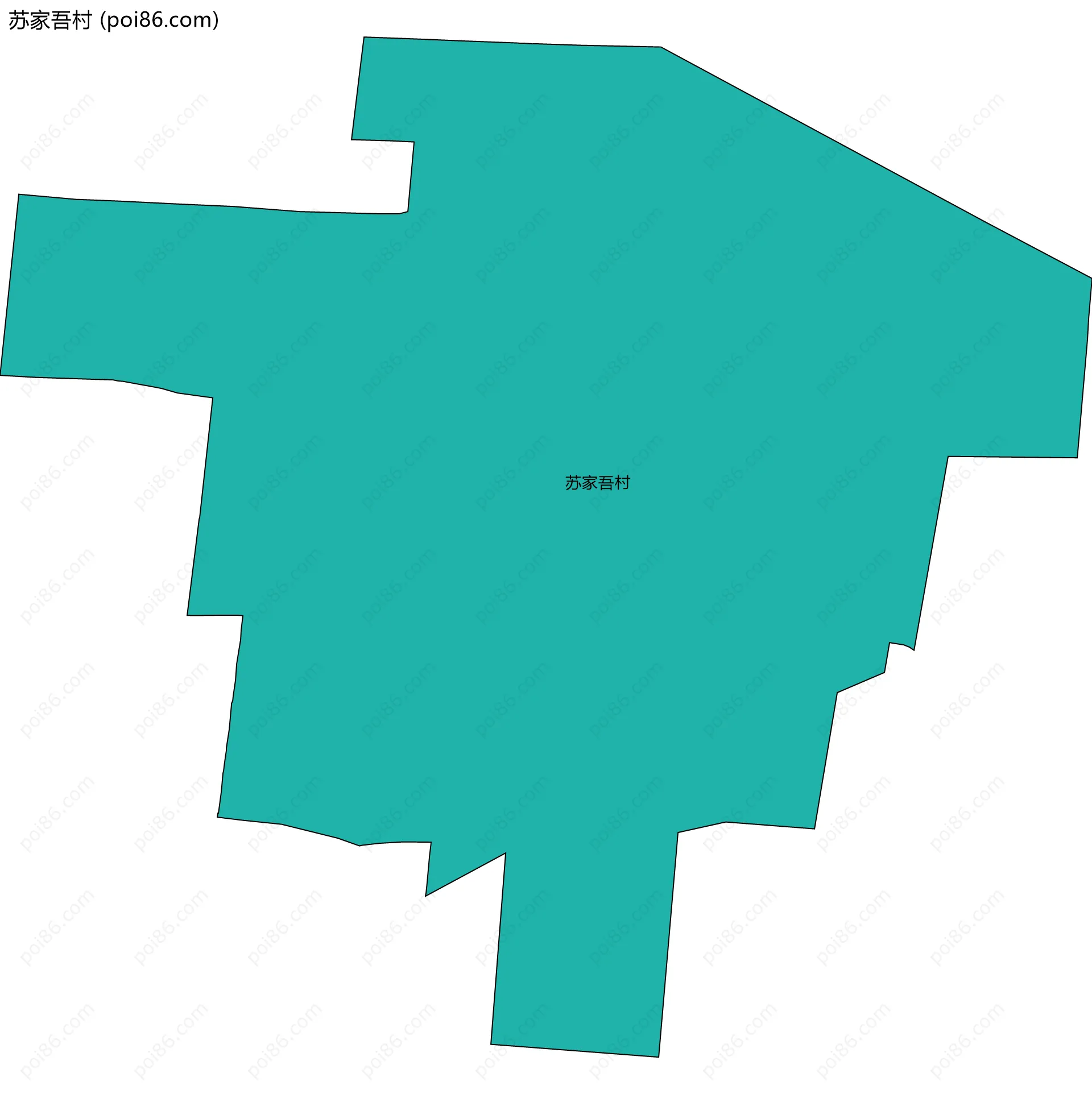 苏家吾村边界地图