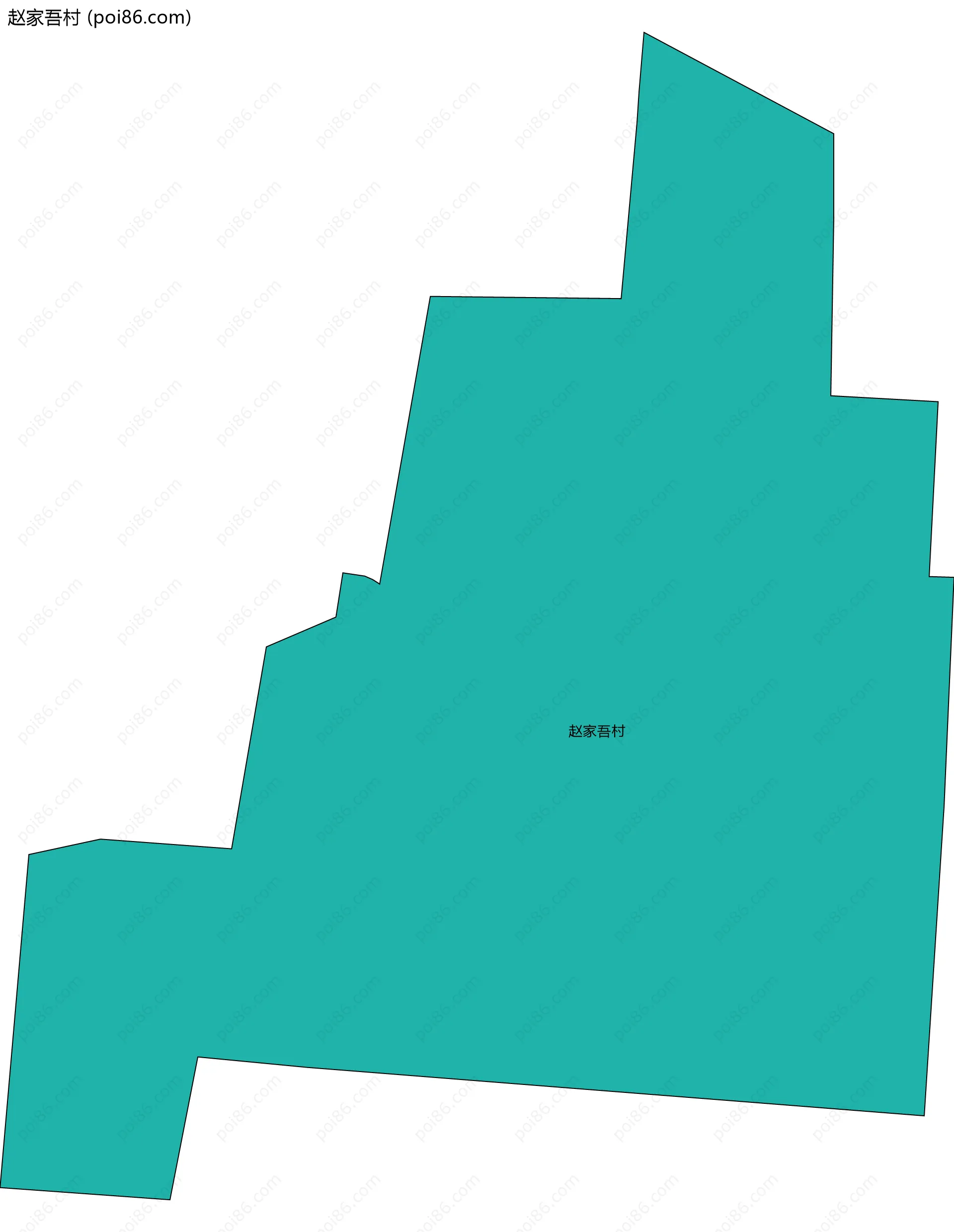 赵家吾村边界地图