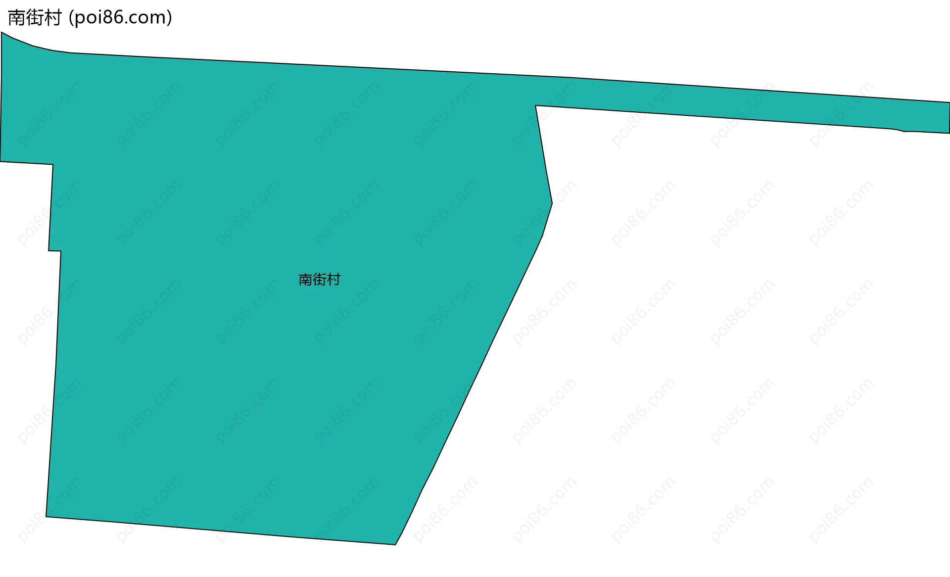 南街村边界地图